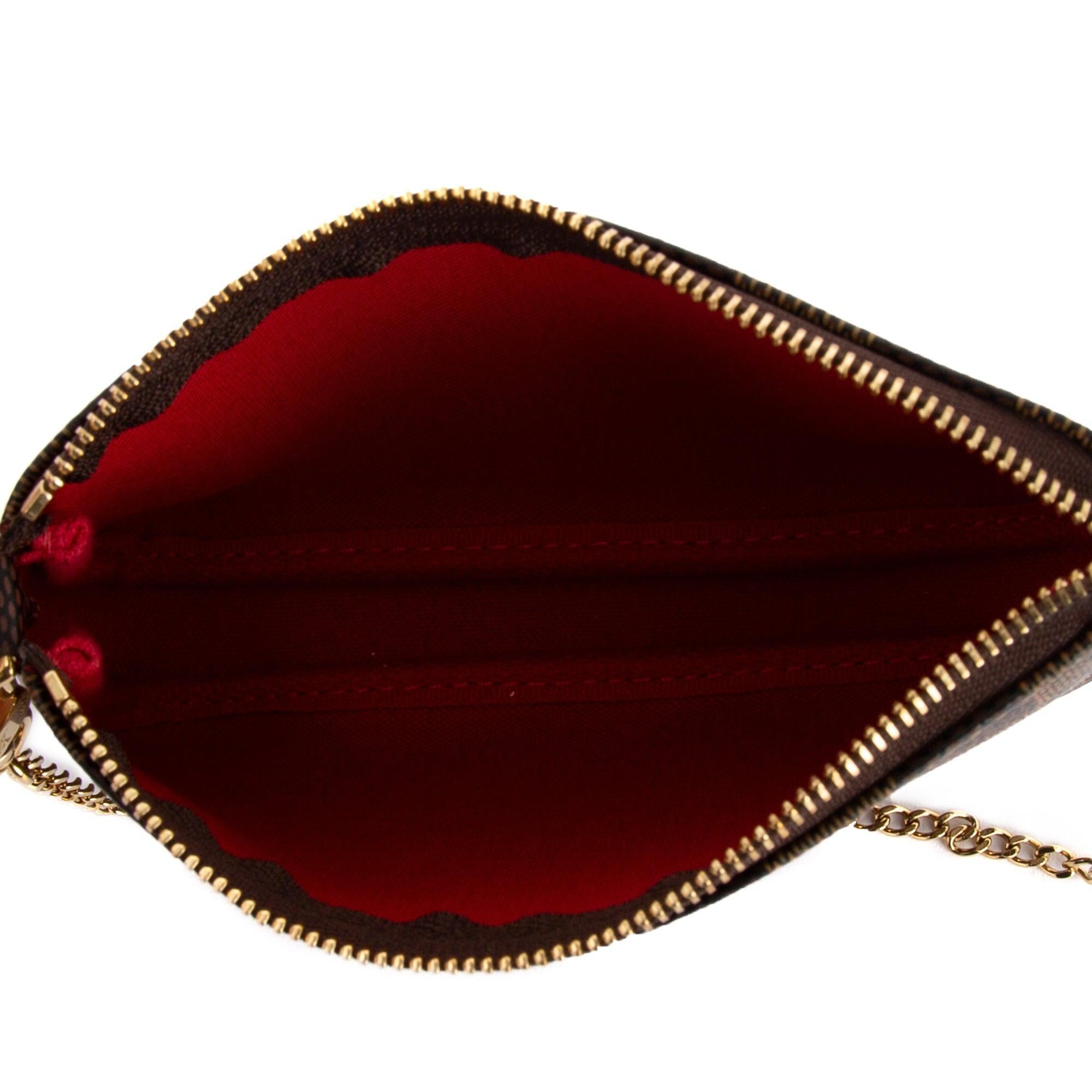 Louis Vuitton 2020 Damier Ebene Mini Pochette Accessories