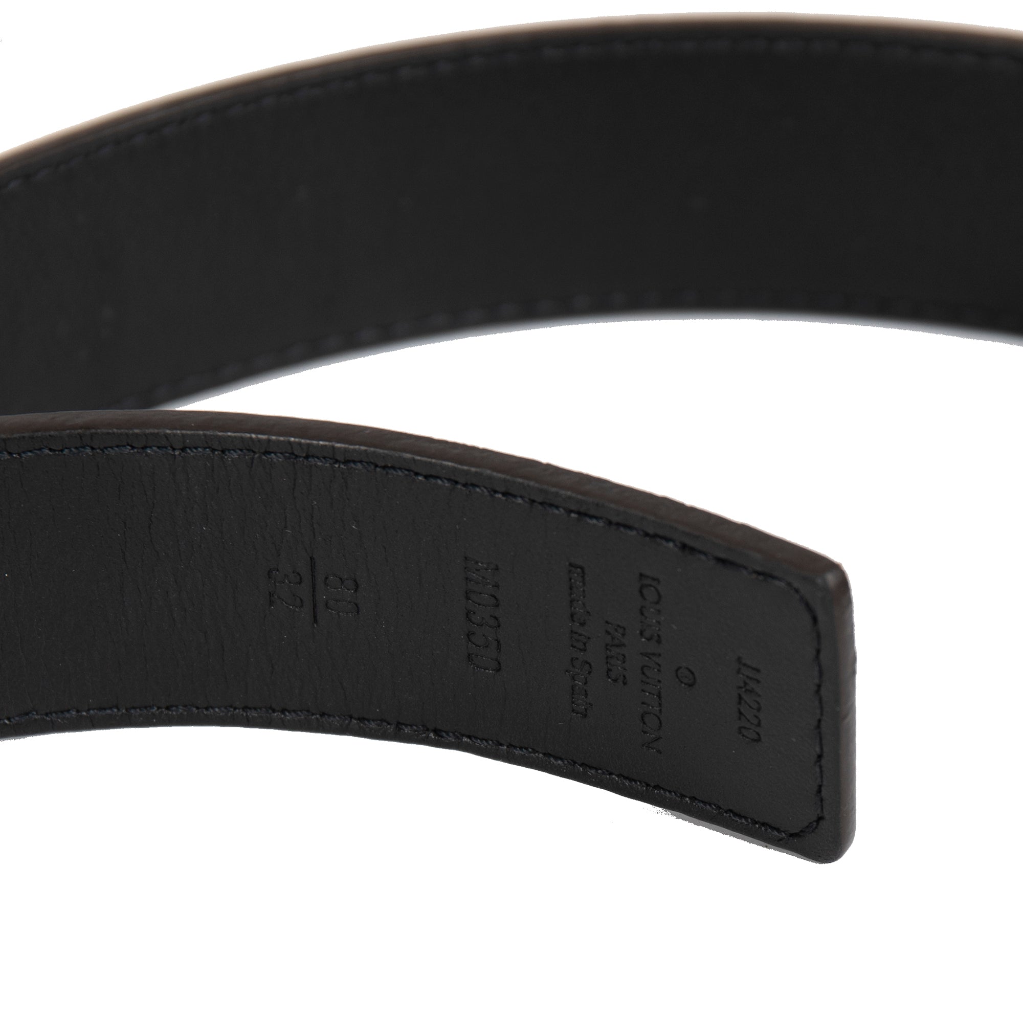IV Initiales 30mm Reversible Belt Louis Vuitton Belt LV Initiales Reversible Damier Azur 30MM  main image 4