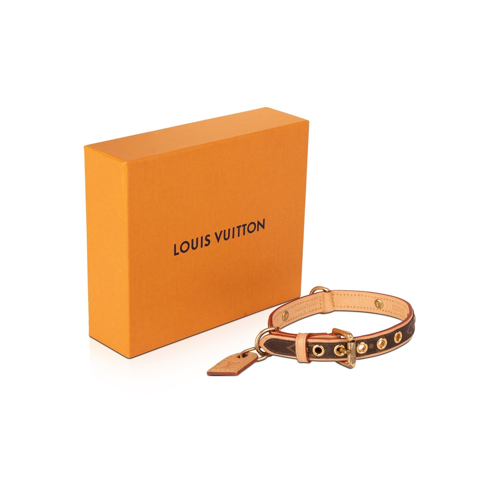 LOUIS VUITTON Monogram Dog Collar PM 1248246