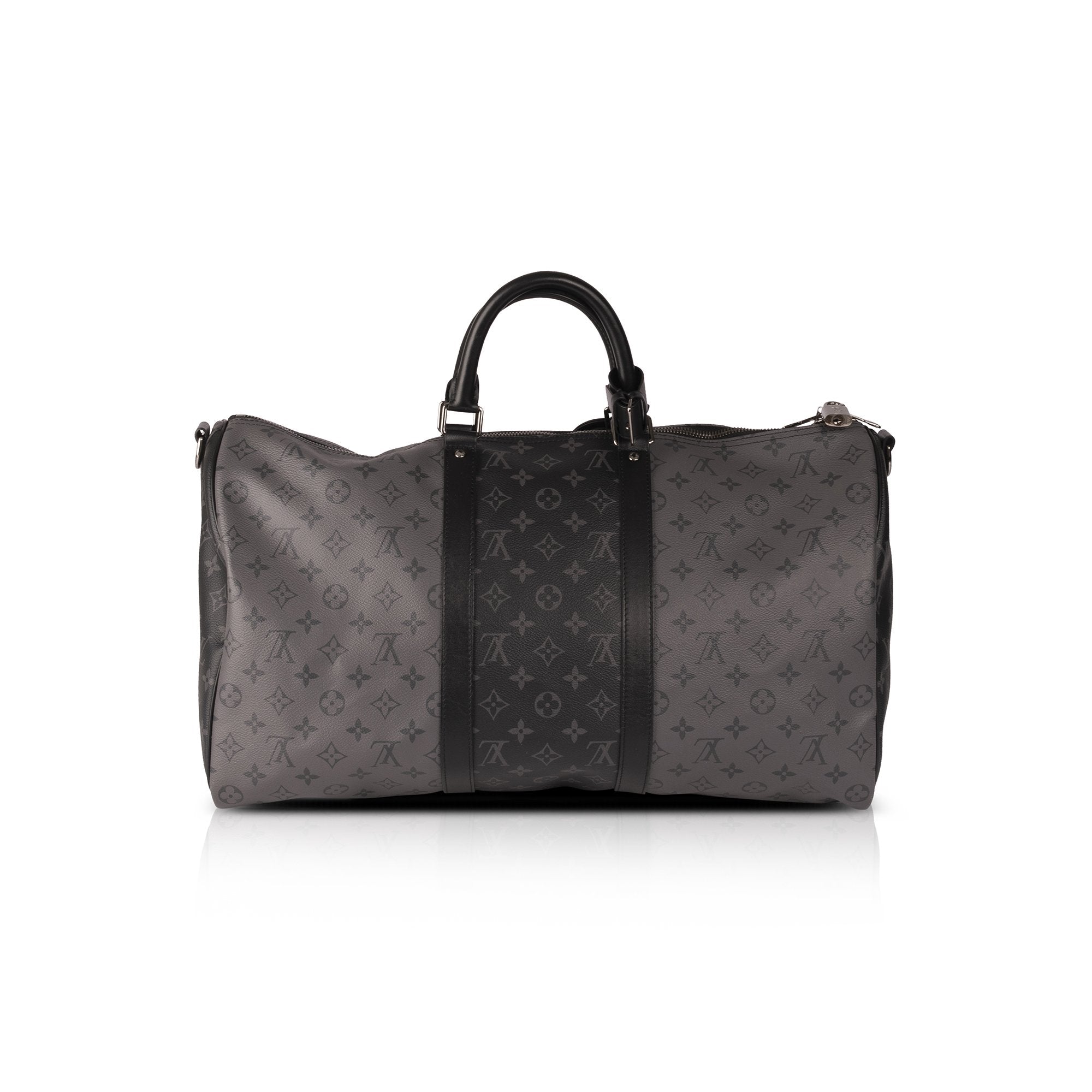 Louis Vuitton 2020 Monogram Eclipse Reverse Keepall Bandouliere 50