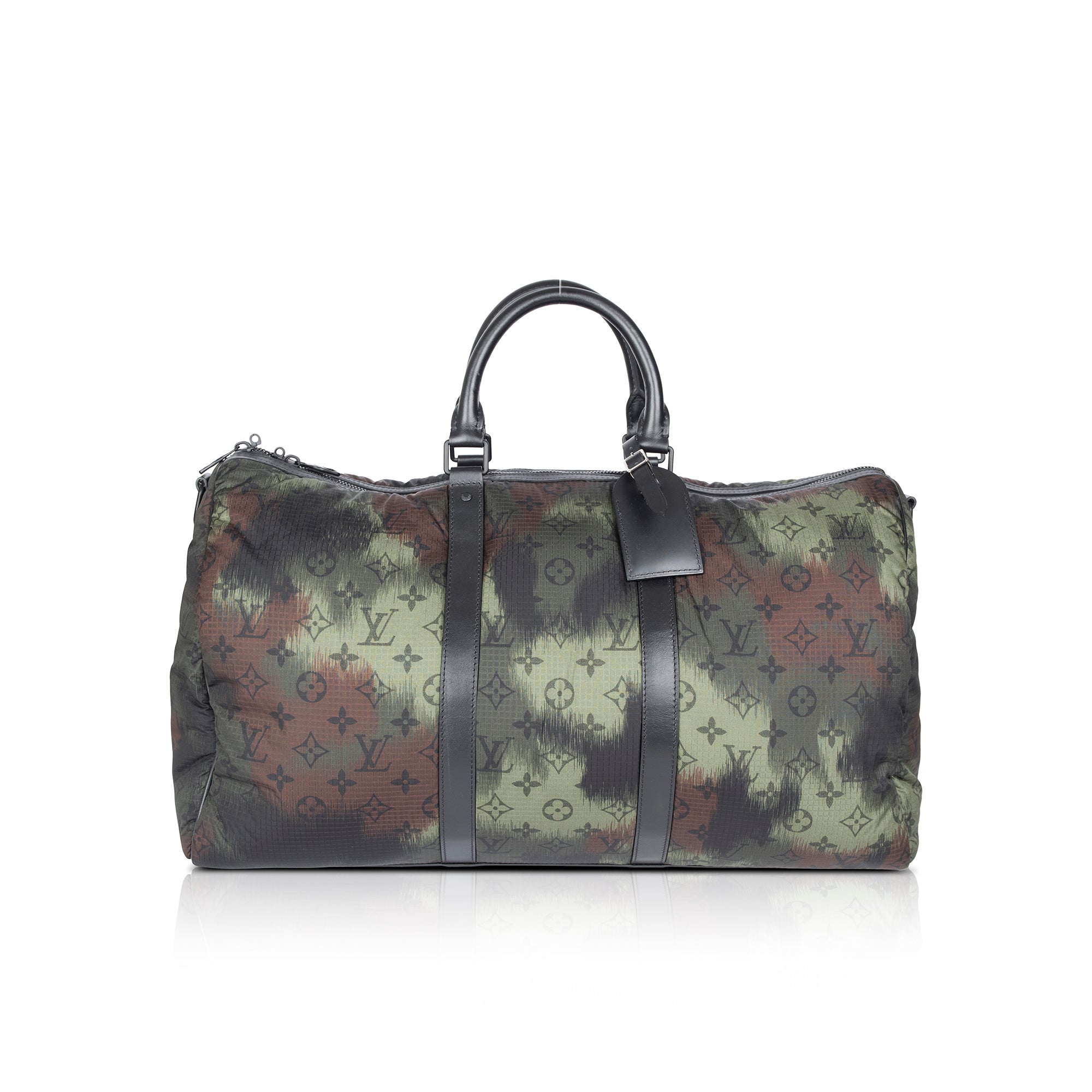 Louis Vuitton 2020 Virgil Abloh Monogram Camouflage Keepall Bandouliere 50