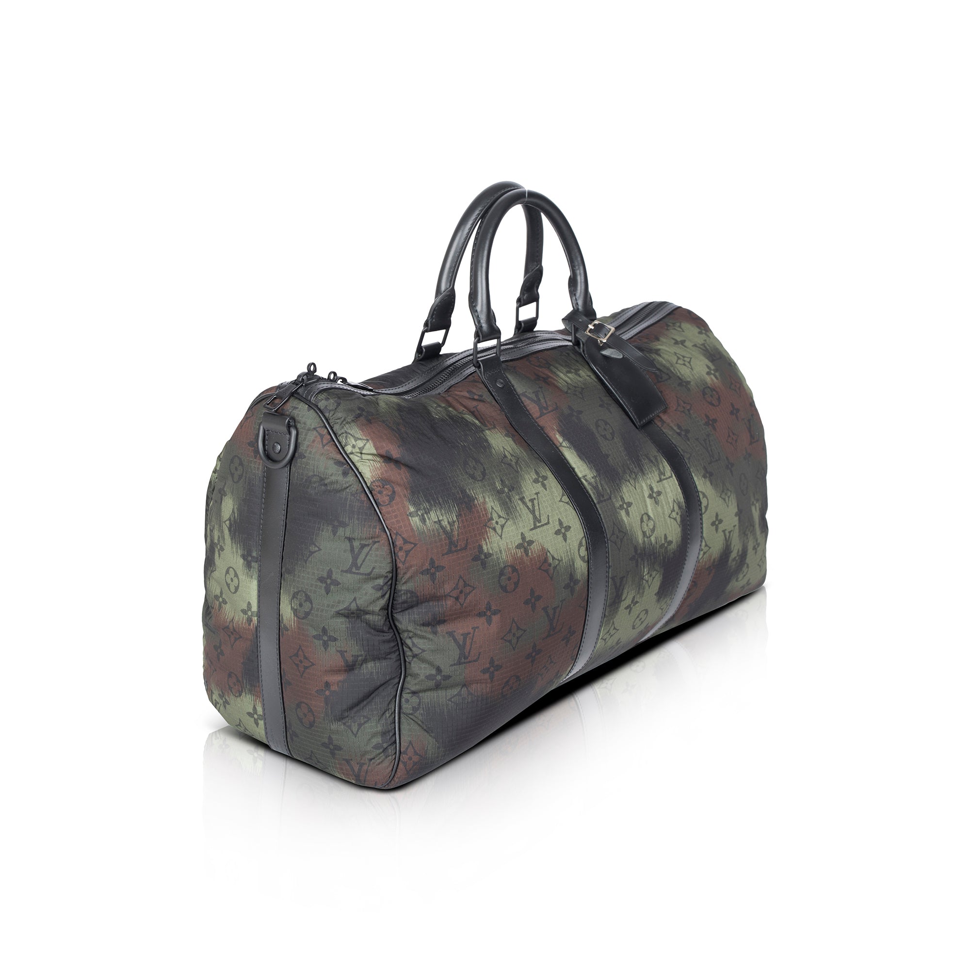 Louis Vuitton 2020 Virgil Abloh Monogram Camouflage Keepall Bandouliere 50