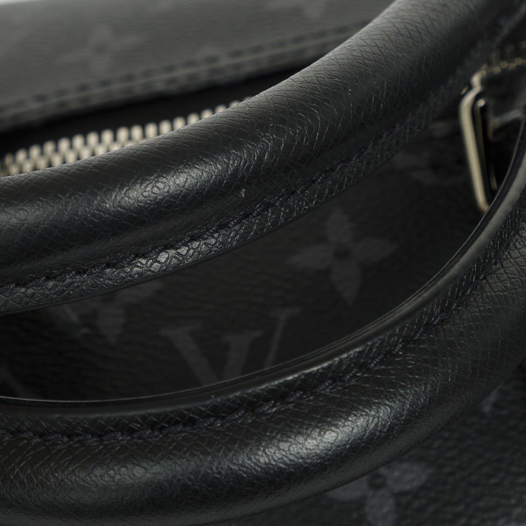 Louis Vuitton 2021 Black Taiga Leather and Monogram Eclipse Keepall Bandouliere 50