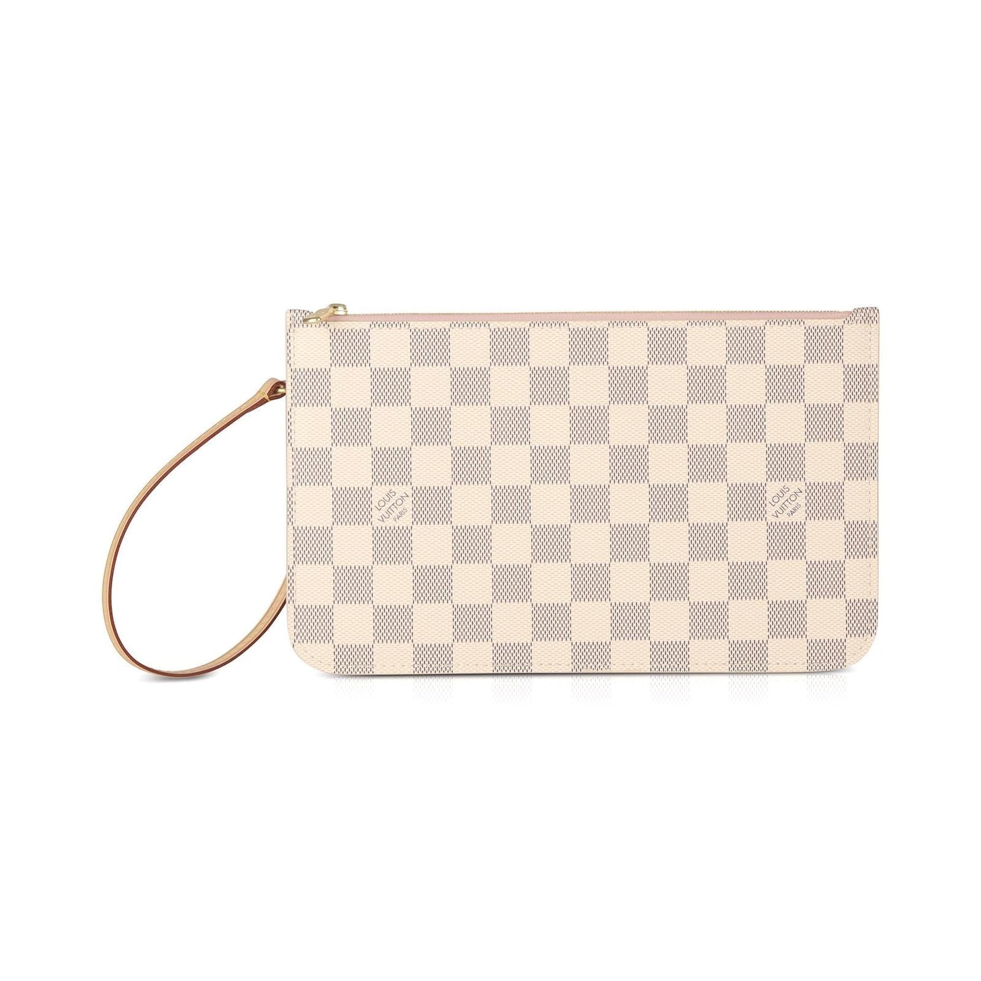 Louis Vuitton 2021 Damier Azur Neverfull Pochette w/ Box