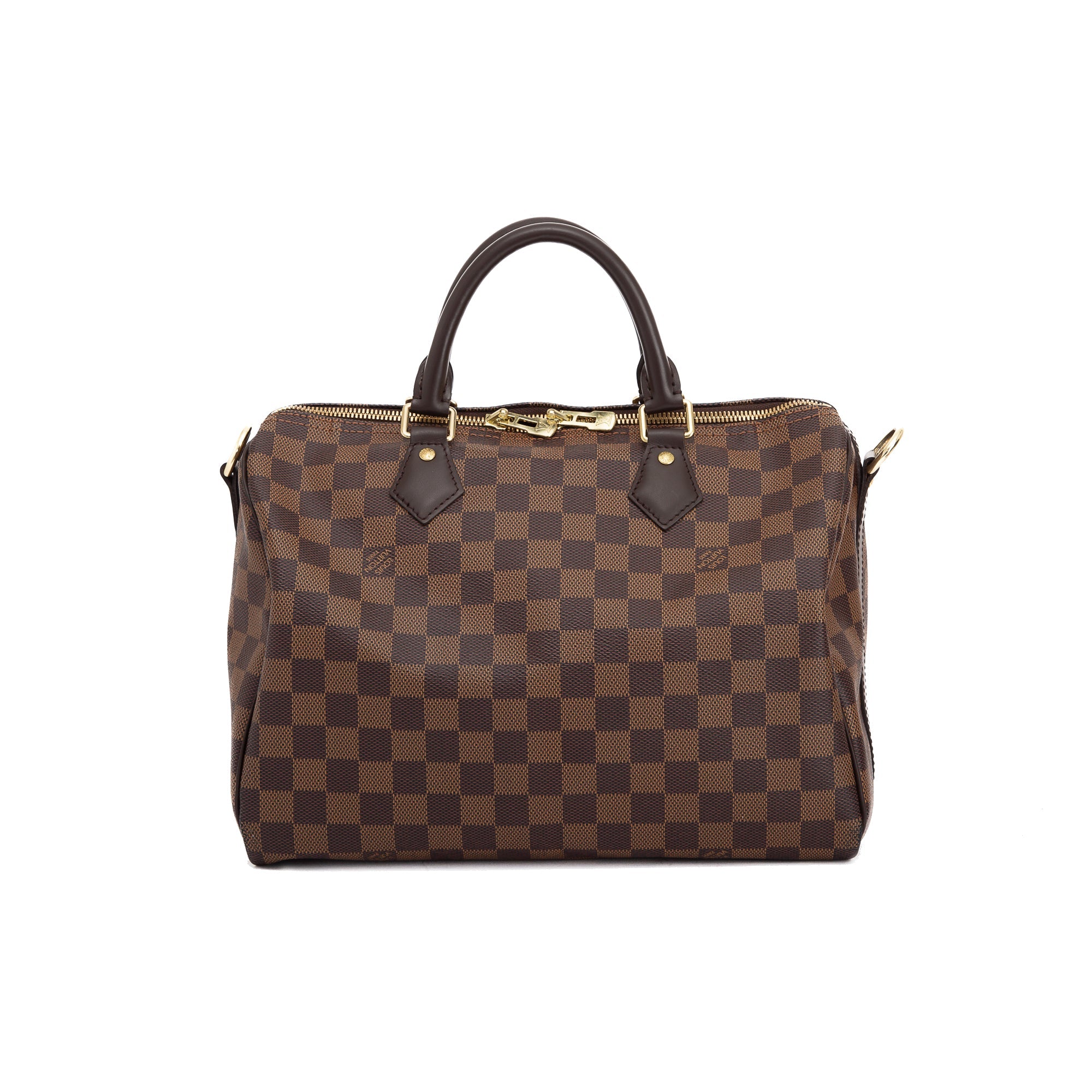 Louis Vuitton 2021 Damier Ebene Speedy Bandouliere 30 w/ Receipt