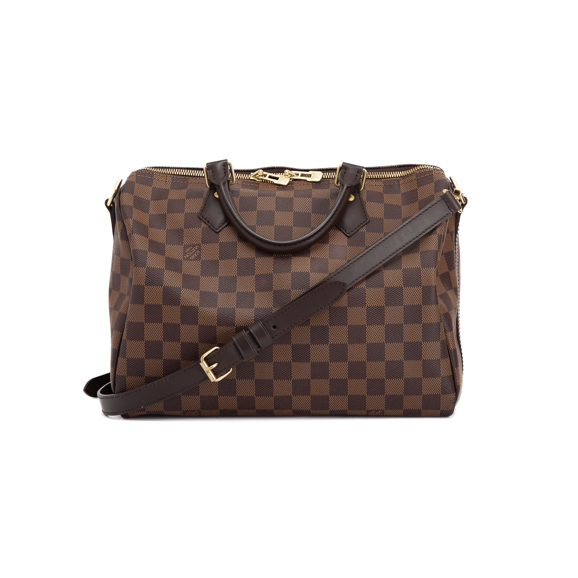 Louis Vuitton 2021 Damier Ebene Speedy Bandouliere 30 w/ Receipt