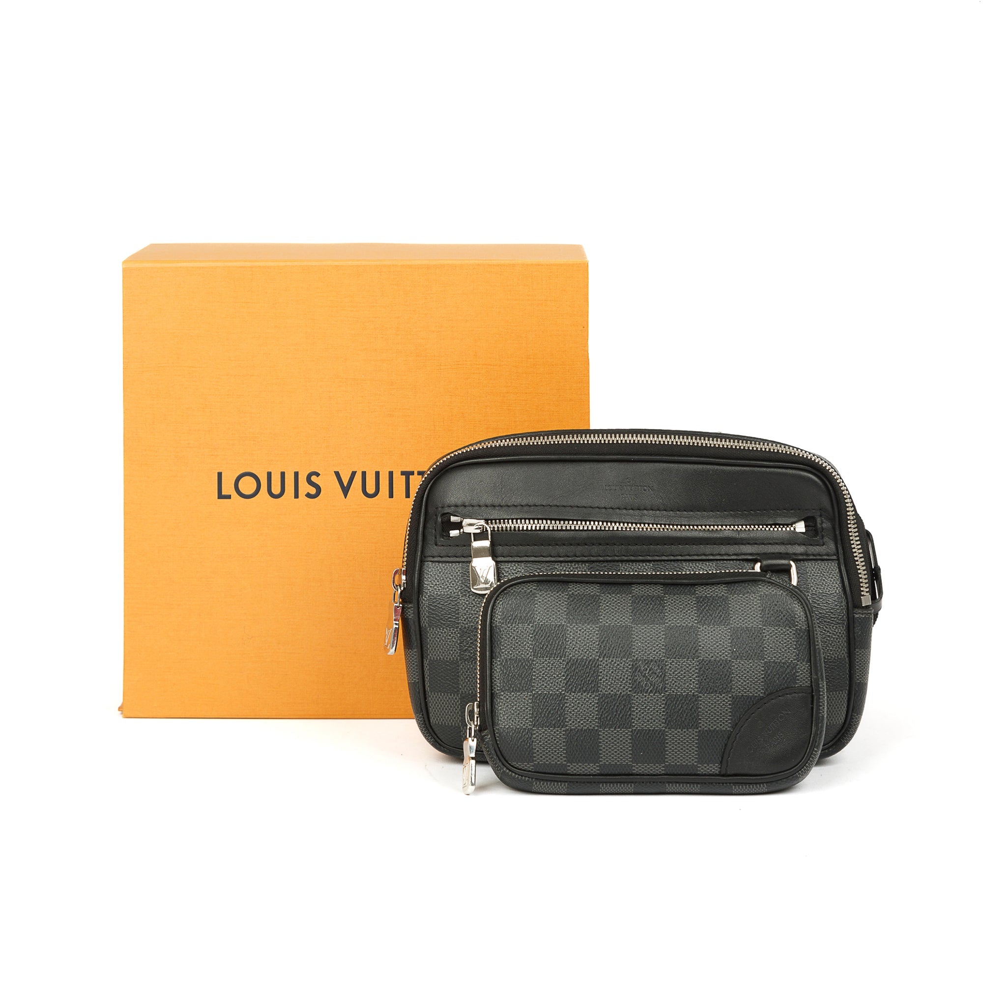 Louis Vuitton 2021 Damier Graphite Scott Messenger Bag w/ Box