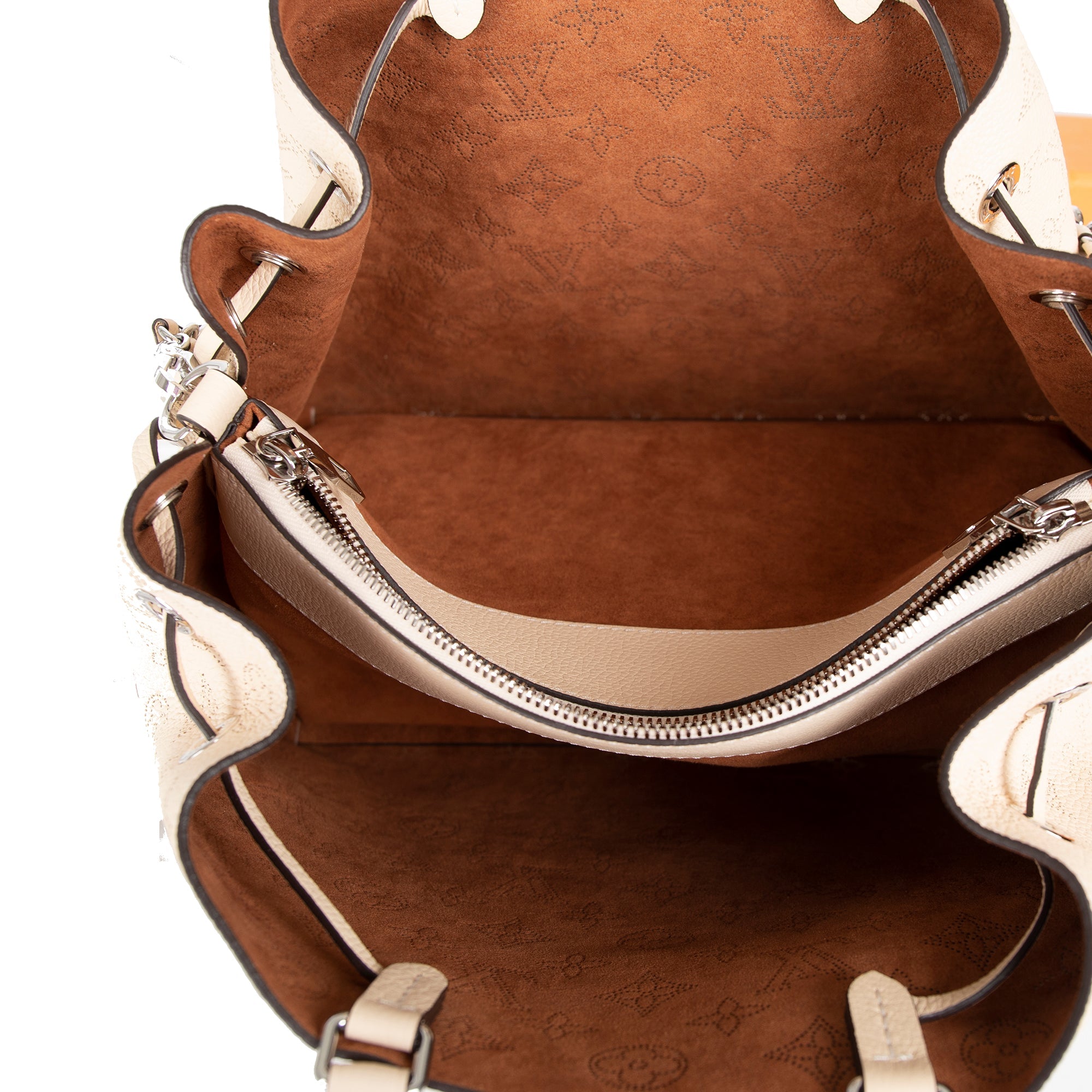 Louis Vuitton bella tote mahina Eggshell Leather ref.776821 - Joli Closet