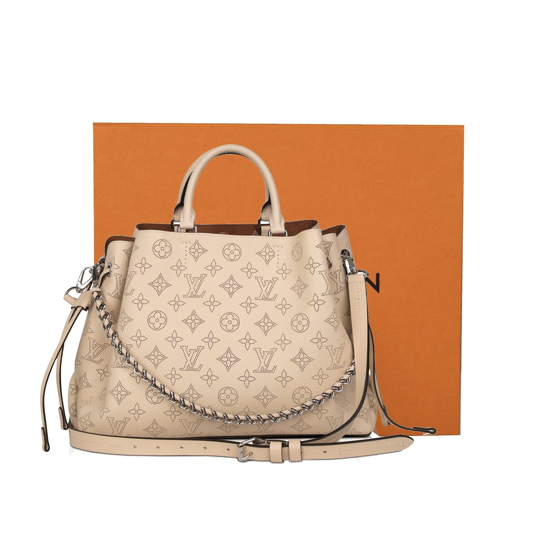 Louis Vuitton Biscuit Monogram Mahina Leather XL Bag - Yoogi's Closet
