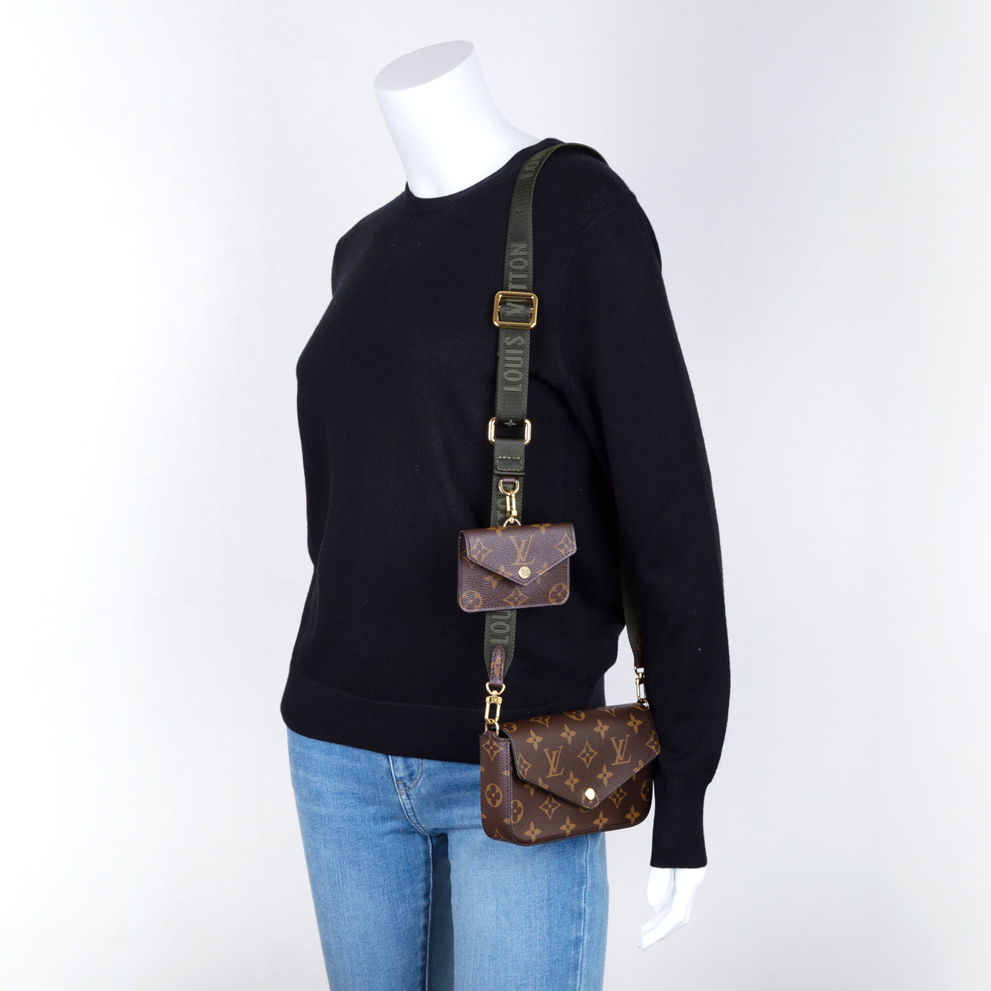 Louis Vuitton 2022 Monogram Felicie Strap & Go w/ Box