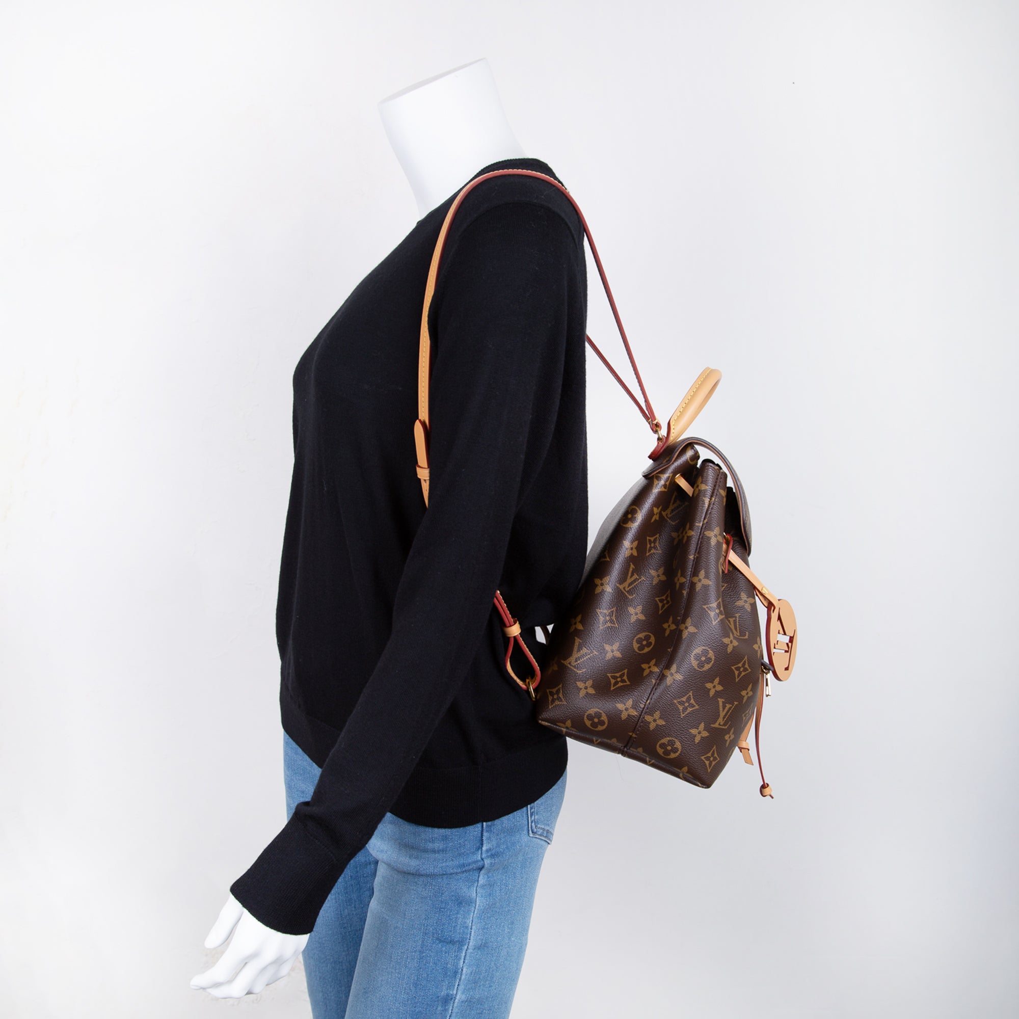 louis vuitton backpack receipt Louis Vuitton 2022 Monogram Montsouris PM Backpack w/ Receipt – OLIVER'S