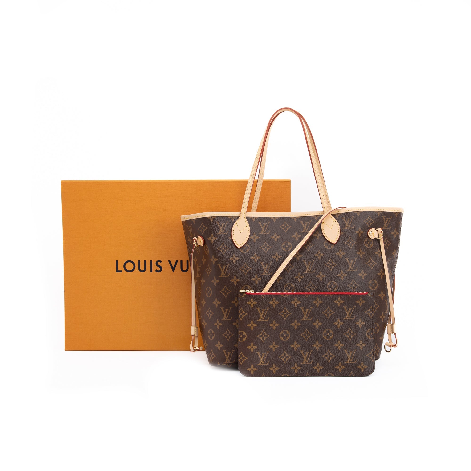 Louis Vuitton 2022 Monogram Neverfull MM w/ Pouch & Box