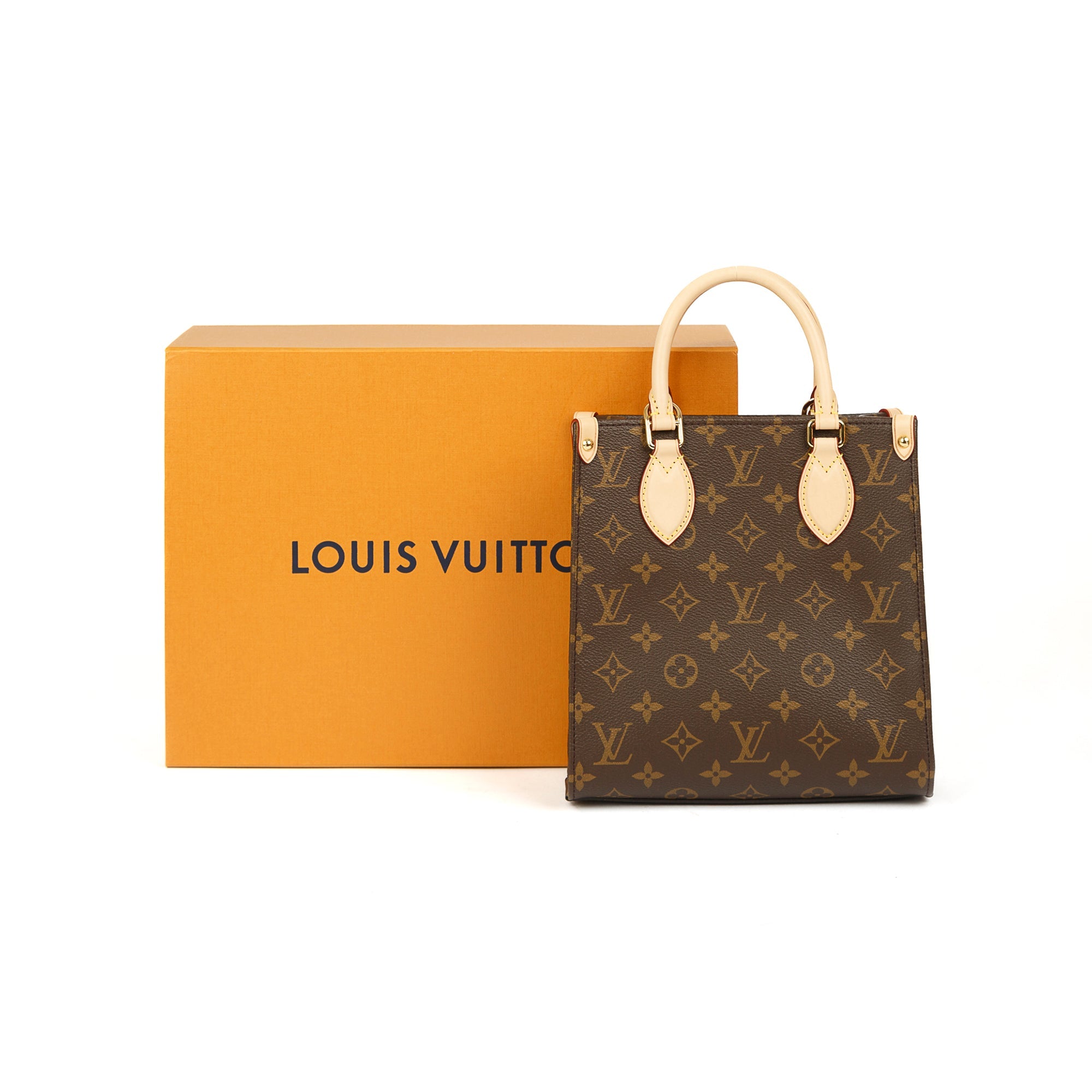 Louis Vuitton 2022 Monogram Sac Plat BB w/ Strap & Box