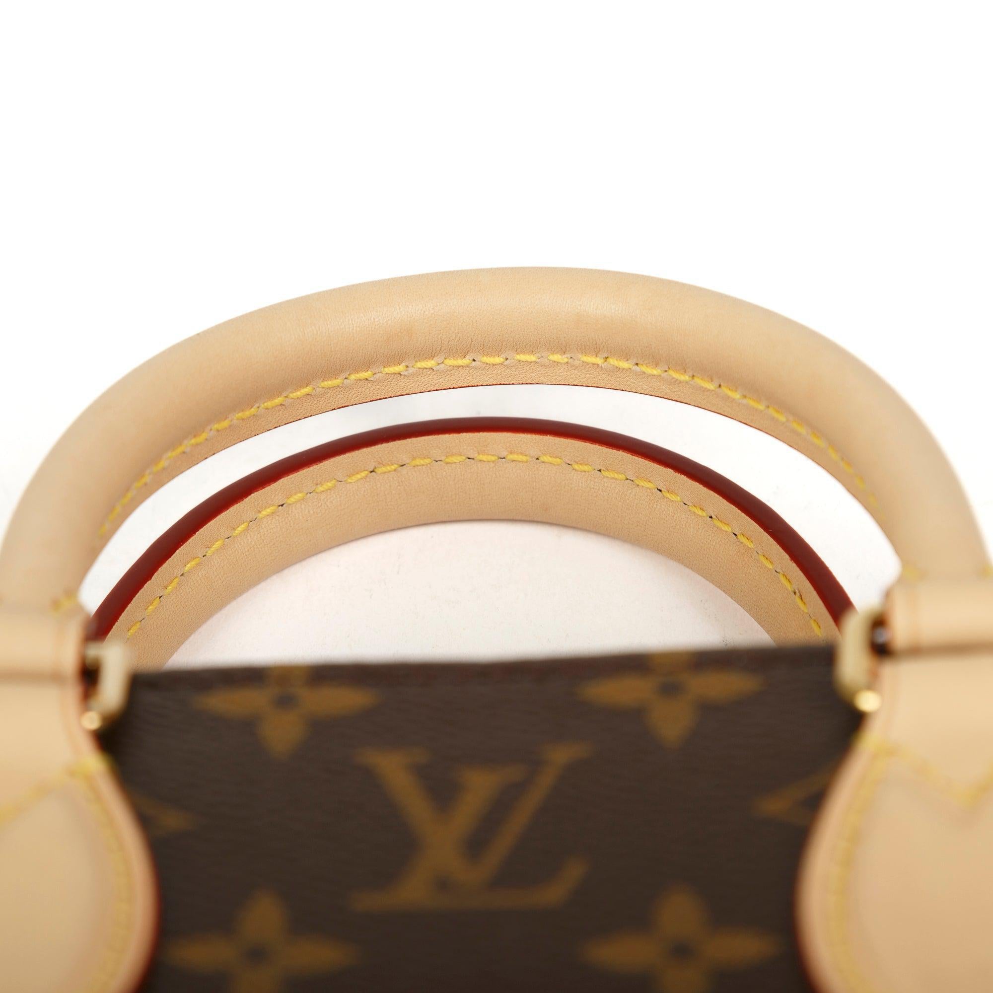 Louis Vuitton 2022 Monogram Sac Plat BB w/ Strap & Box