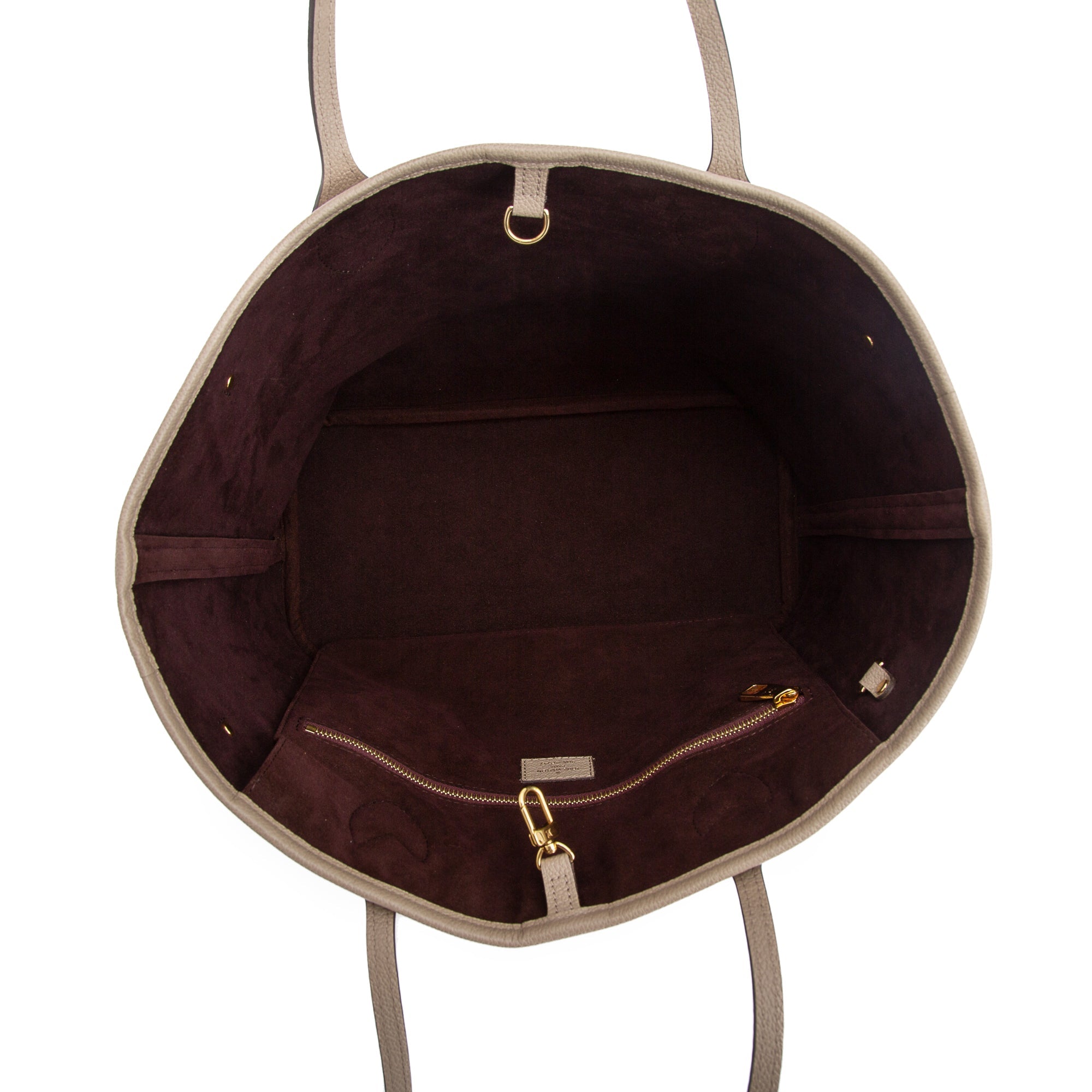 Louis Vuitton 2022 Turtledove Empreinte Leather Neverfull MM w/ Pouch