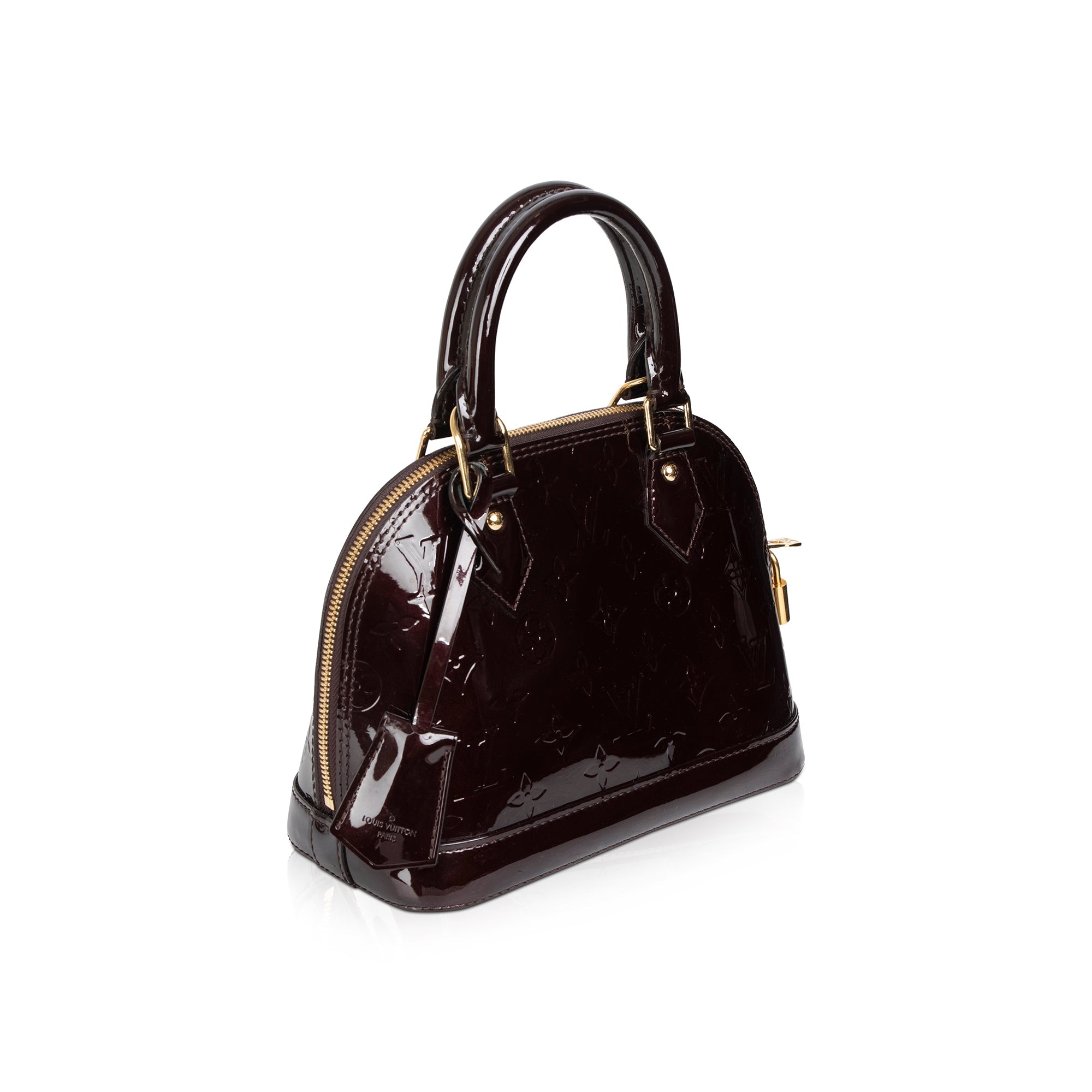 Louis Vuitton Amarante Vernis Alma BB w/ Strap