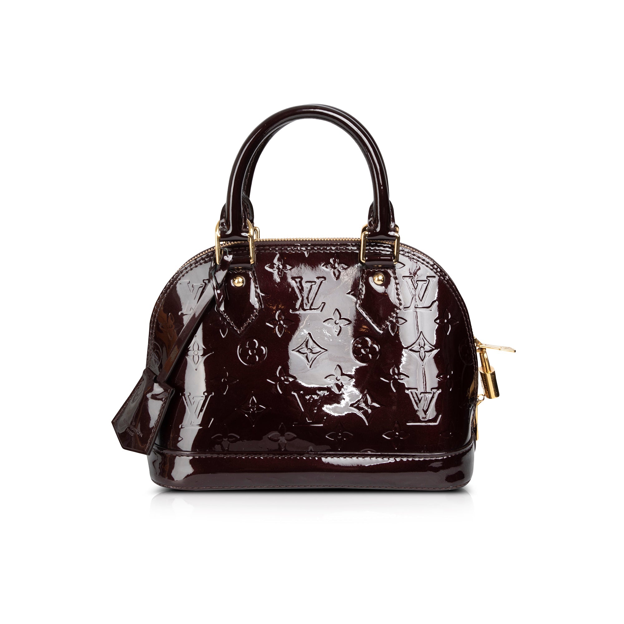 Louis Vuitton Amarante Vernis Alma BB w/ Strap