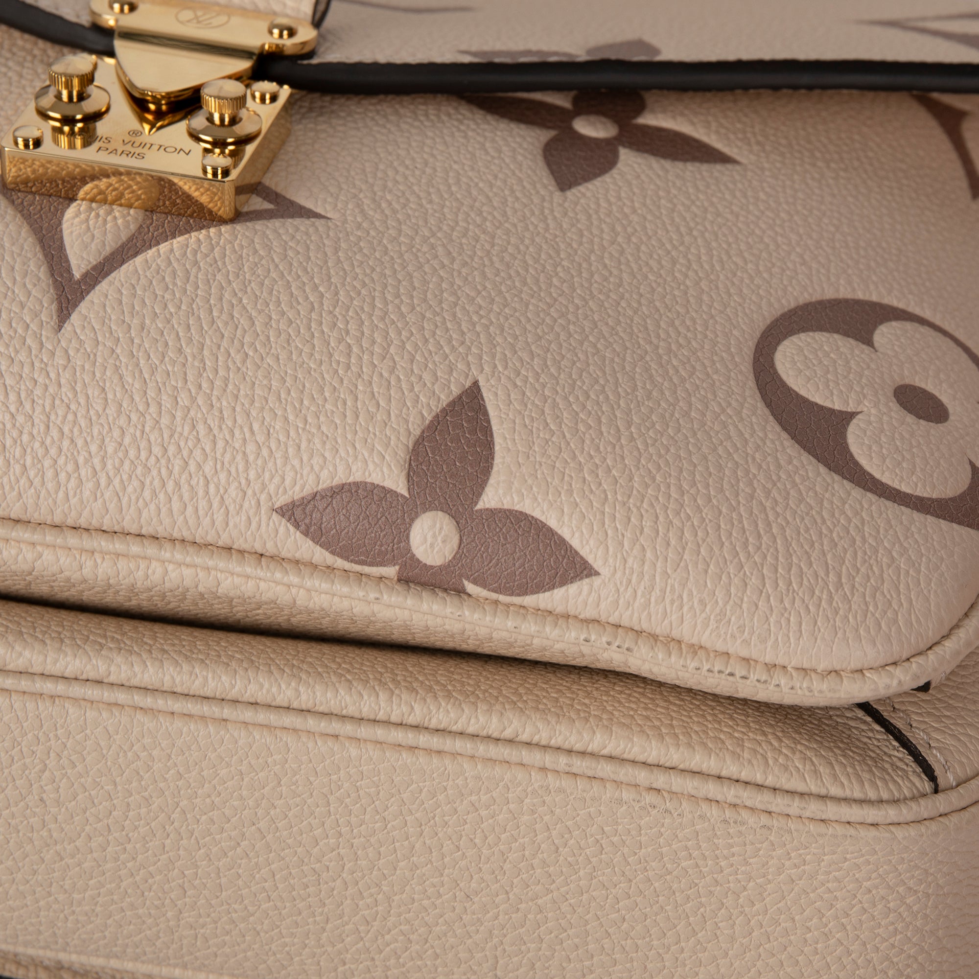 Louis Vuitton Bicolor Monogram Empreinte Pochette Metis w/ Box