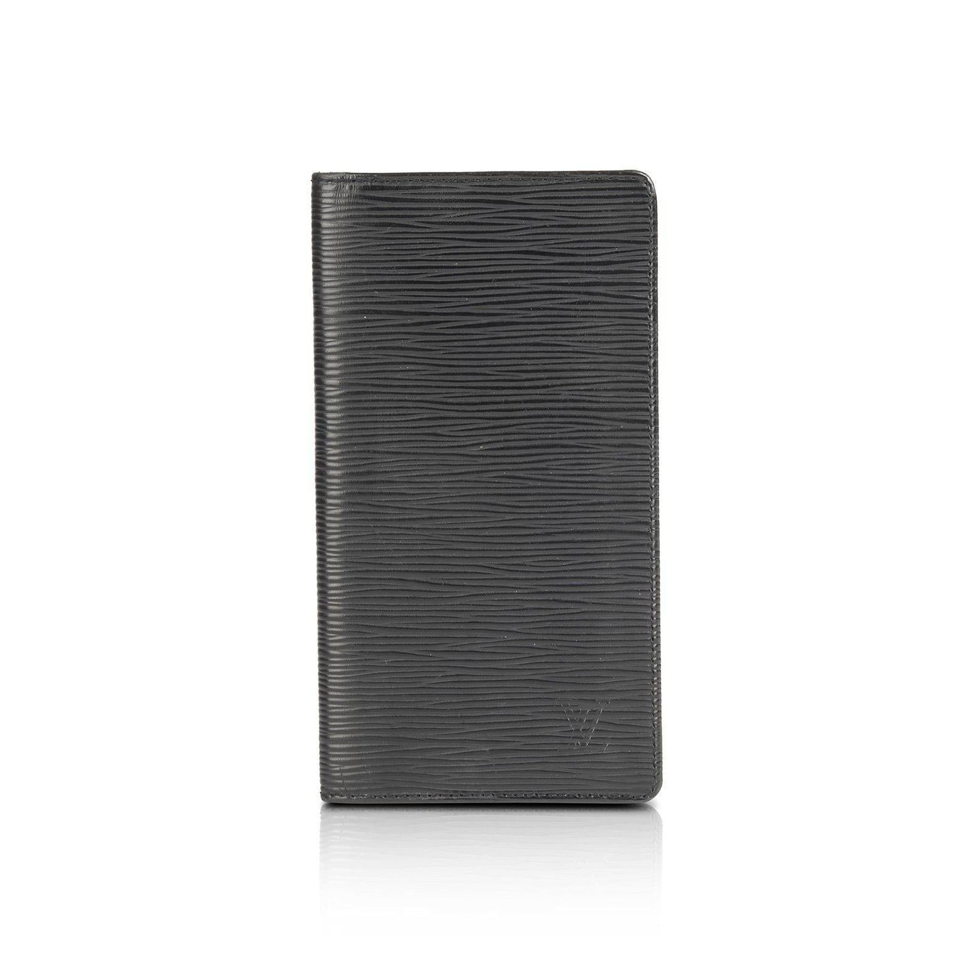 Louis Vuitton Black Epi Checkbook Cover