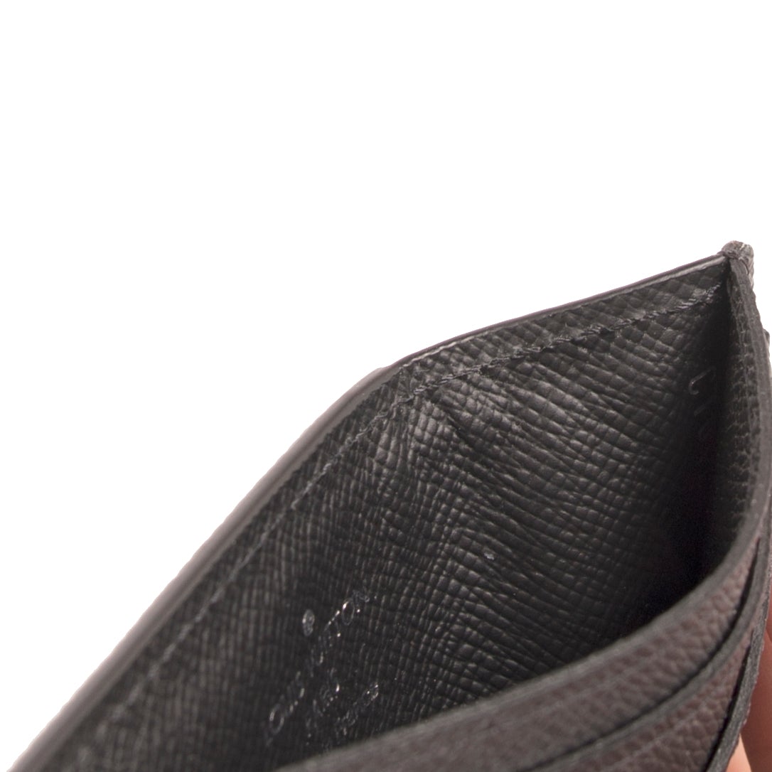 Louis Vuitton Black Epi Leather Neo Card Holder w/ Box