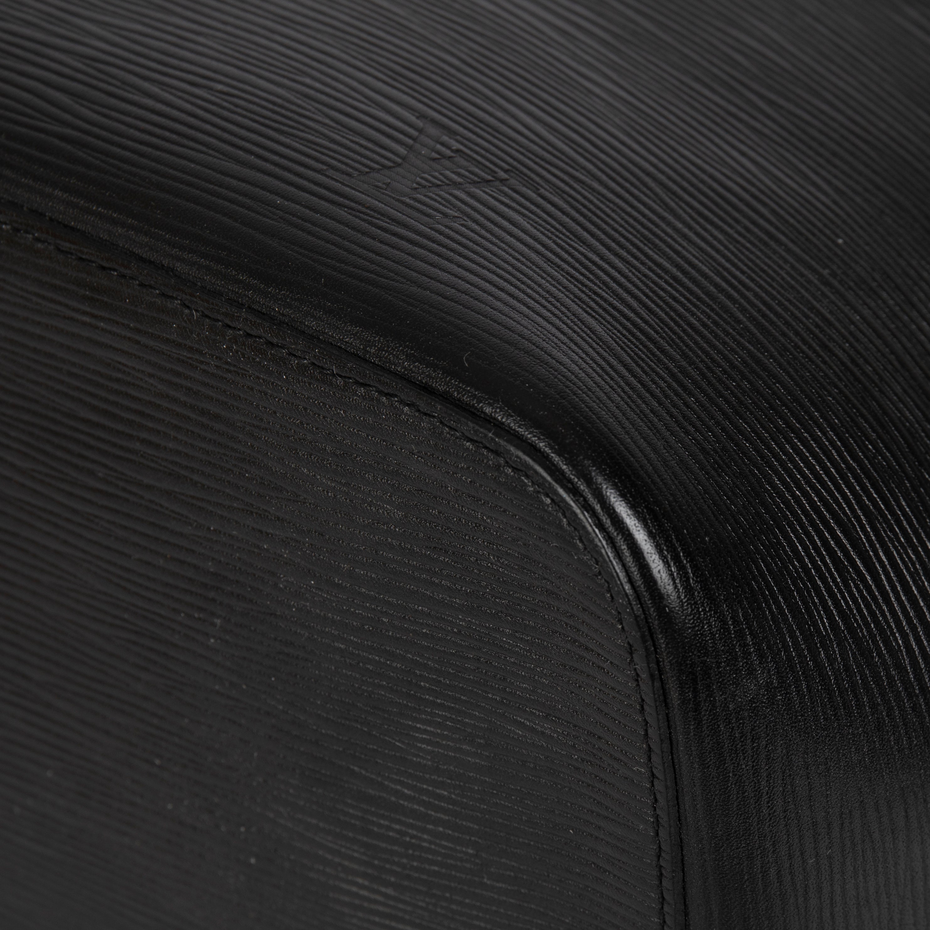 Louis Vuitton Black Epi Neverfull MM w/ Pouch