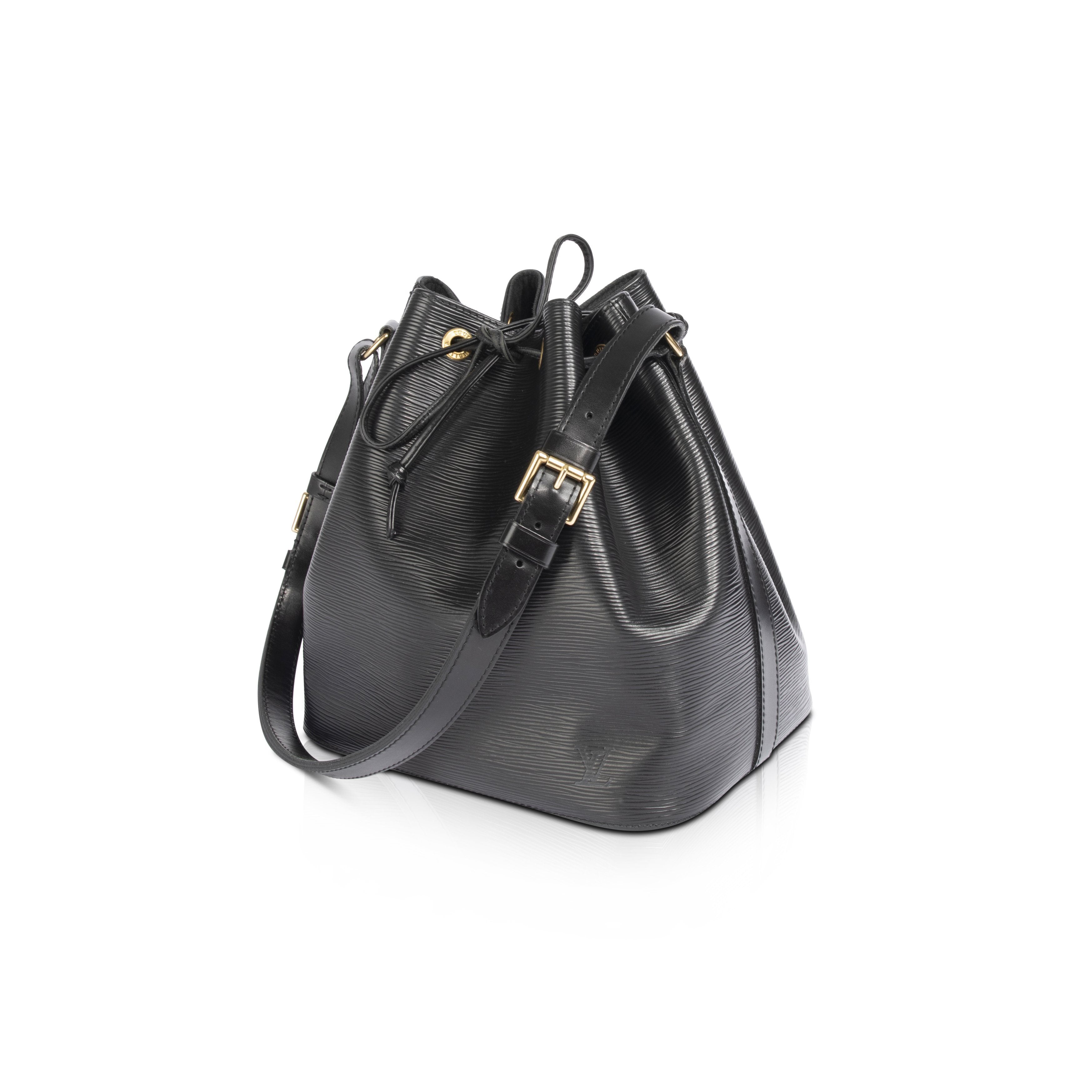 Louis Vuitton Black Epi Petite Noe Bag