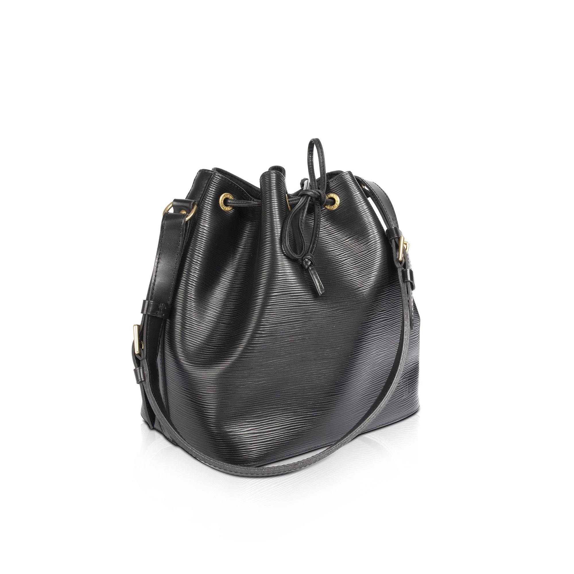 Louis Vuitton Black Epi Petite Noe Bag