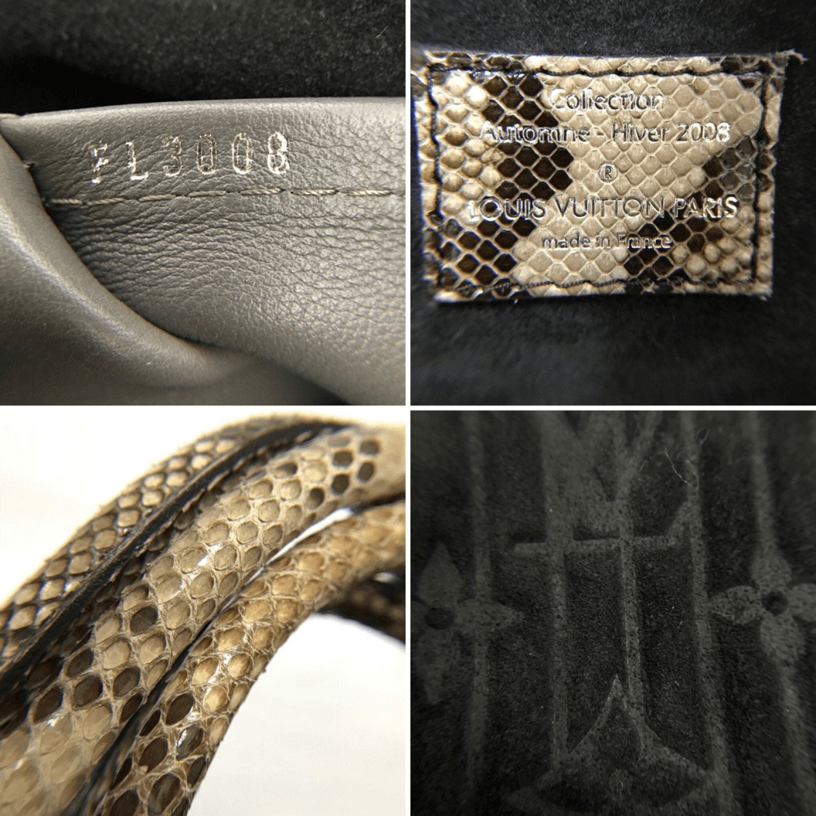 Louis Vuitton Black Suede Whisper GM Khol