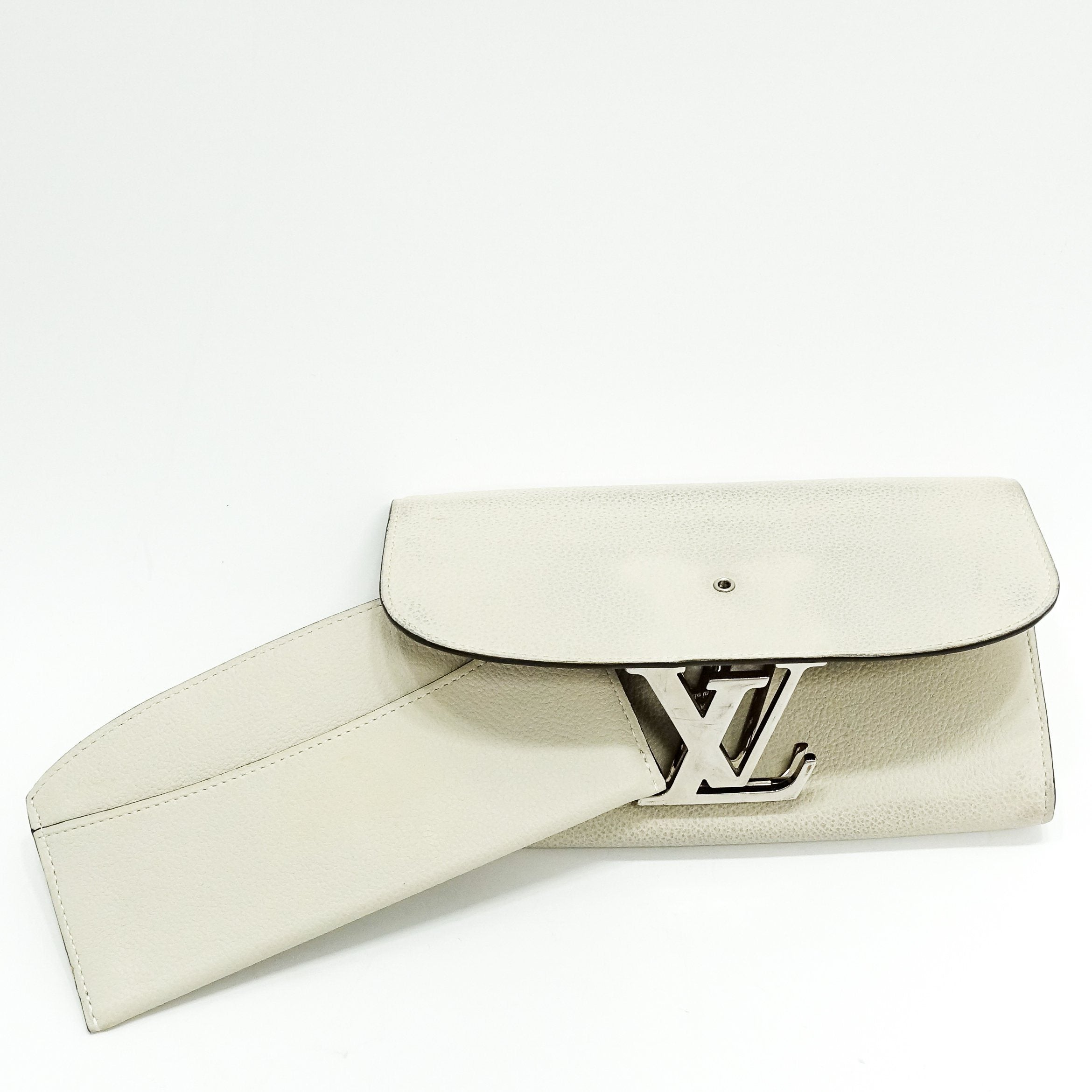 Louis Vuitton Blanc Classe Veau Cachemire Vivienne Long Wallet