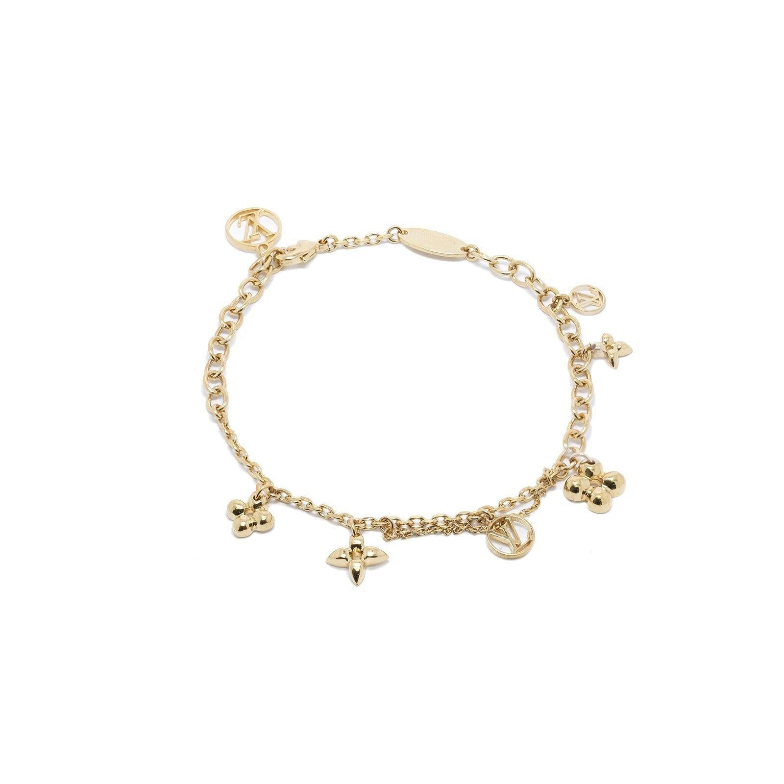 Louis Vuitton Blooming Supple Bracelet - Gold-Tone Metal Charm, Bracelets -  LOU228498