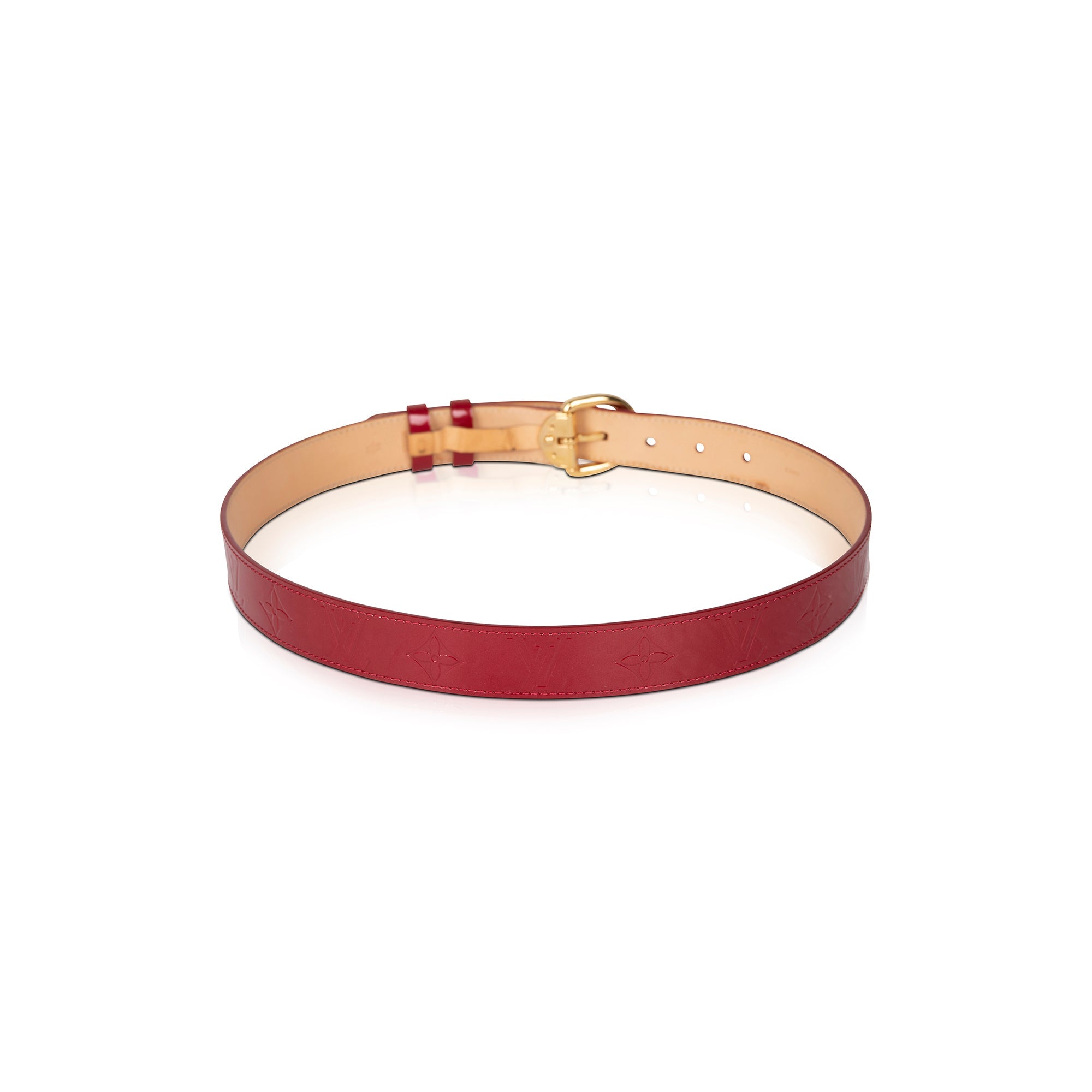 Louis Vuitton Ceinture Vernis Leather Belt