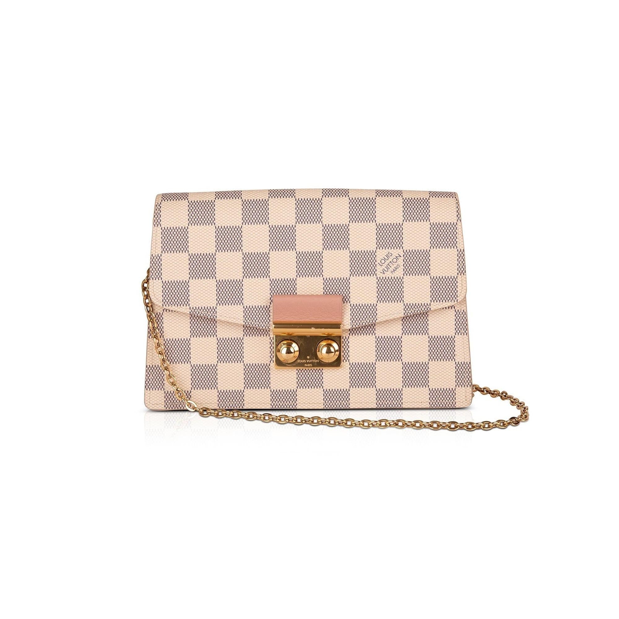 Louis Vuitton Damier Azur Croisette Chain Wallet