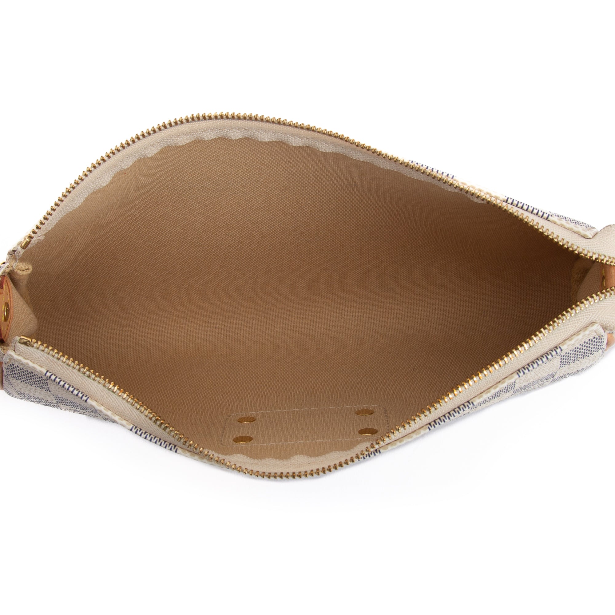 Louis Vuitton Damier Azur Eva Clutch w/ Strap & Box