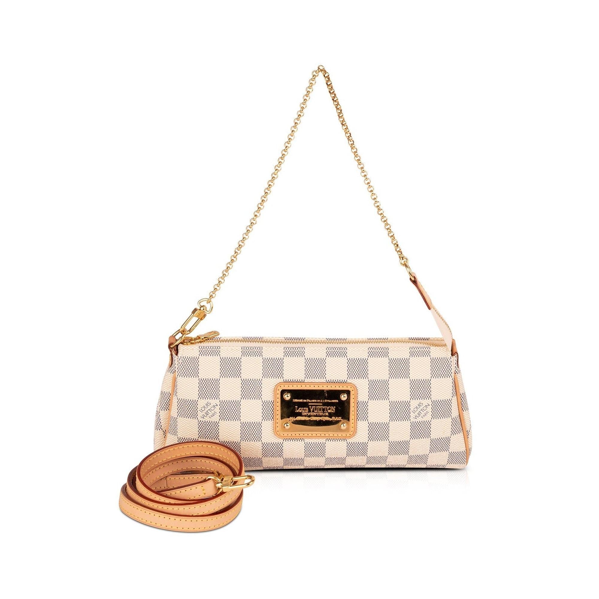 Louis Vuitton Damier Azur Eva Clutch with Strap