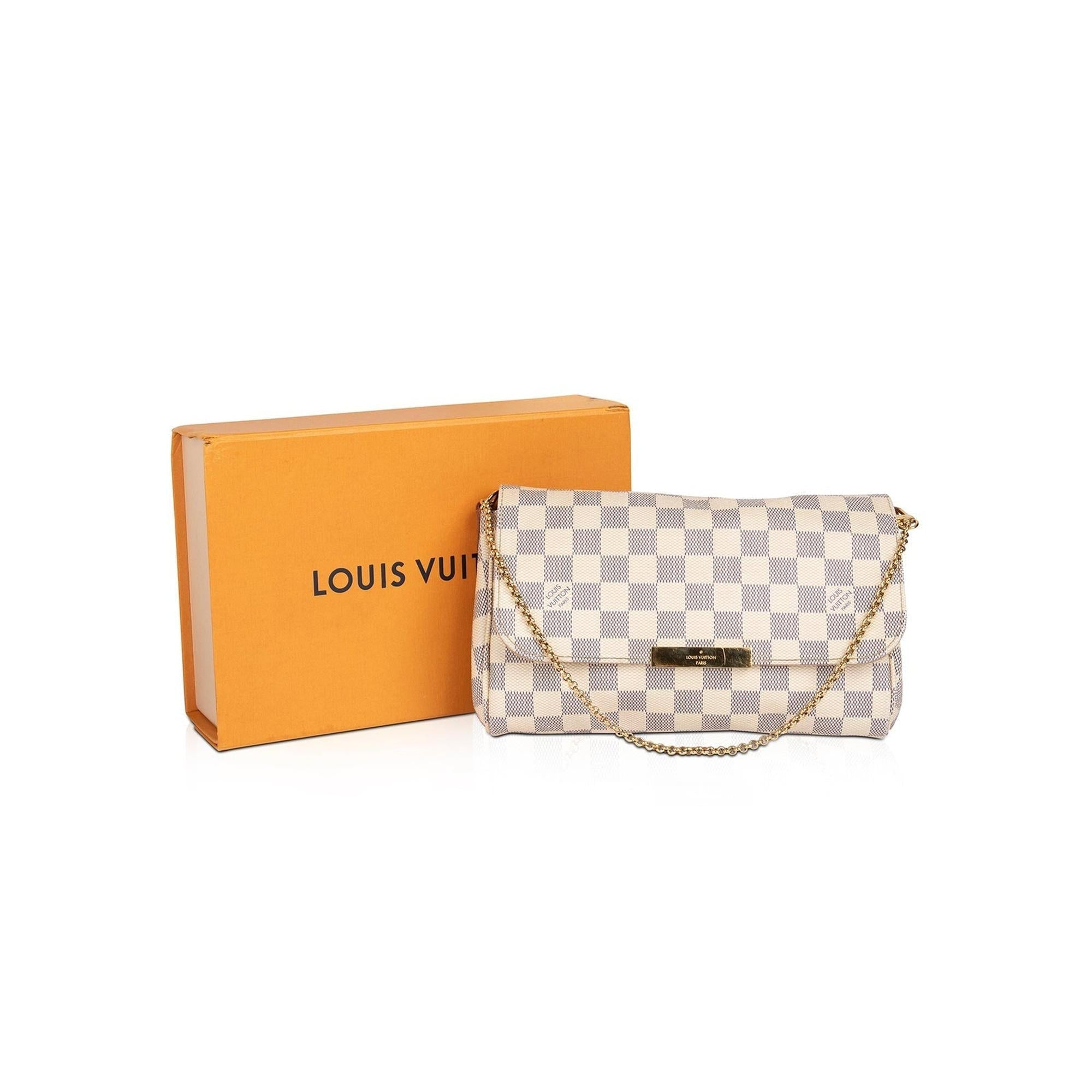 Louis Vuitton Damier Azur Favorite MM w/ Box & Receipt