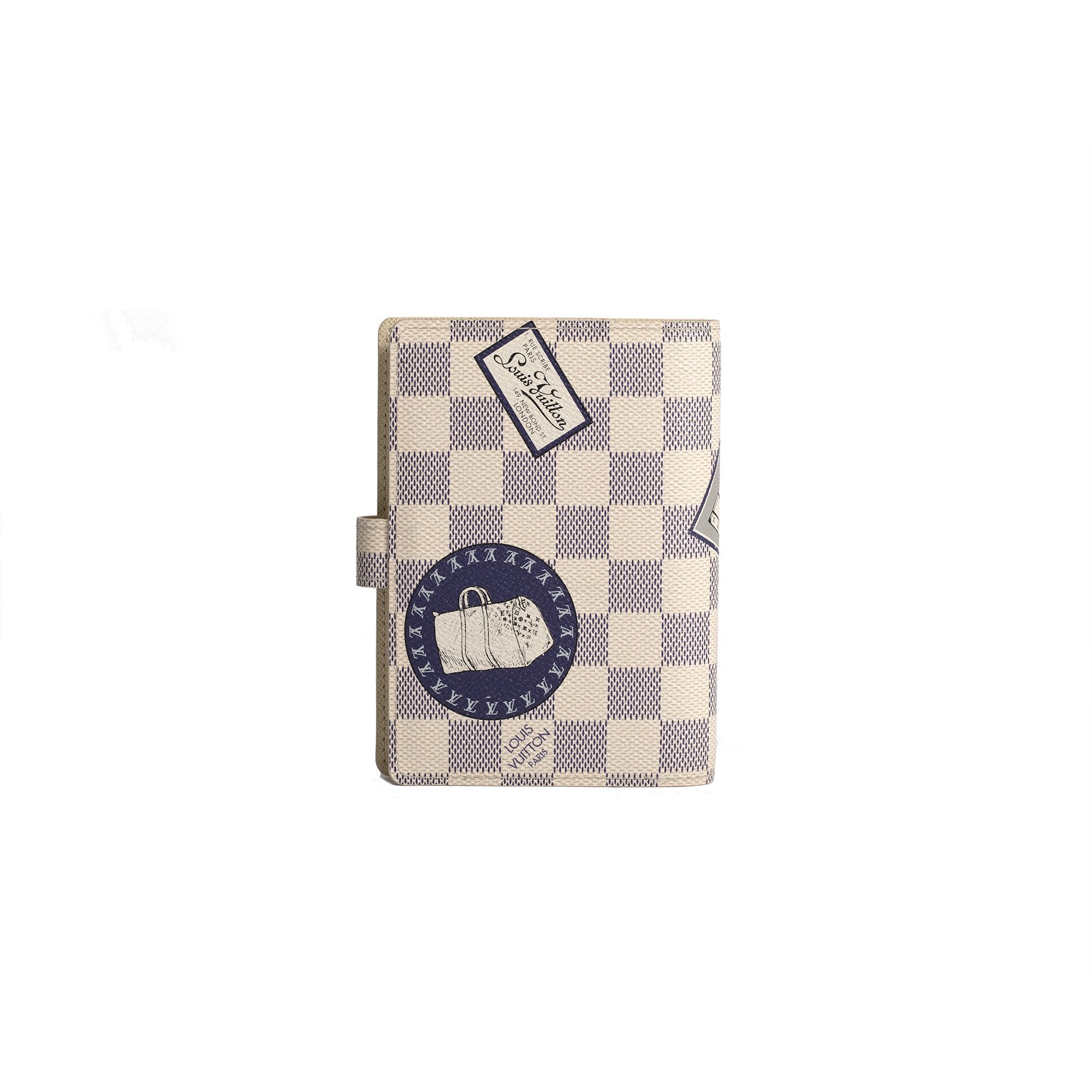Louis Vuitton Damier Azur Illustre Small Ring Agenda Cover