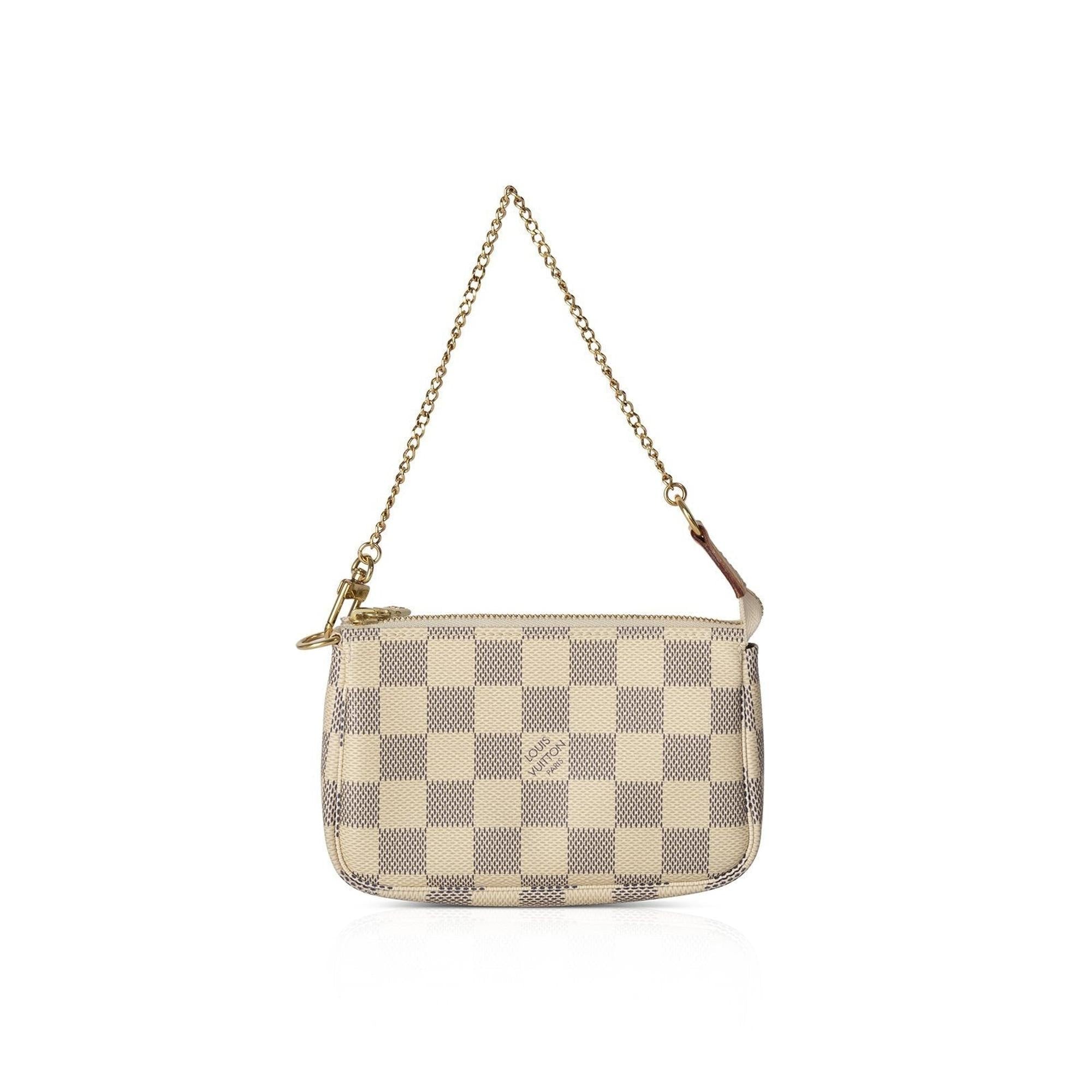 Louis Vuitton Damier Azur Mini Pochette Accessories w/ Box