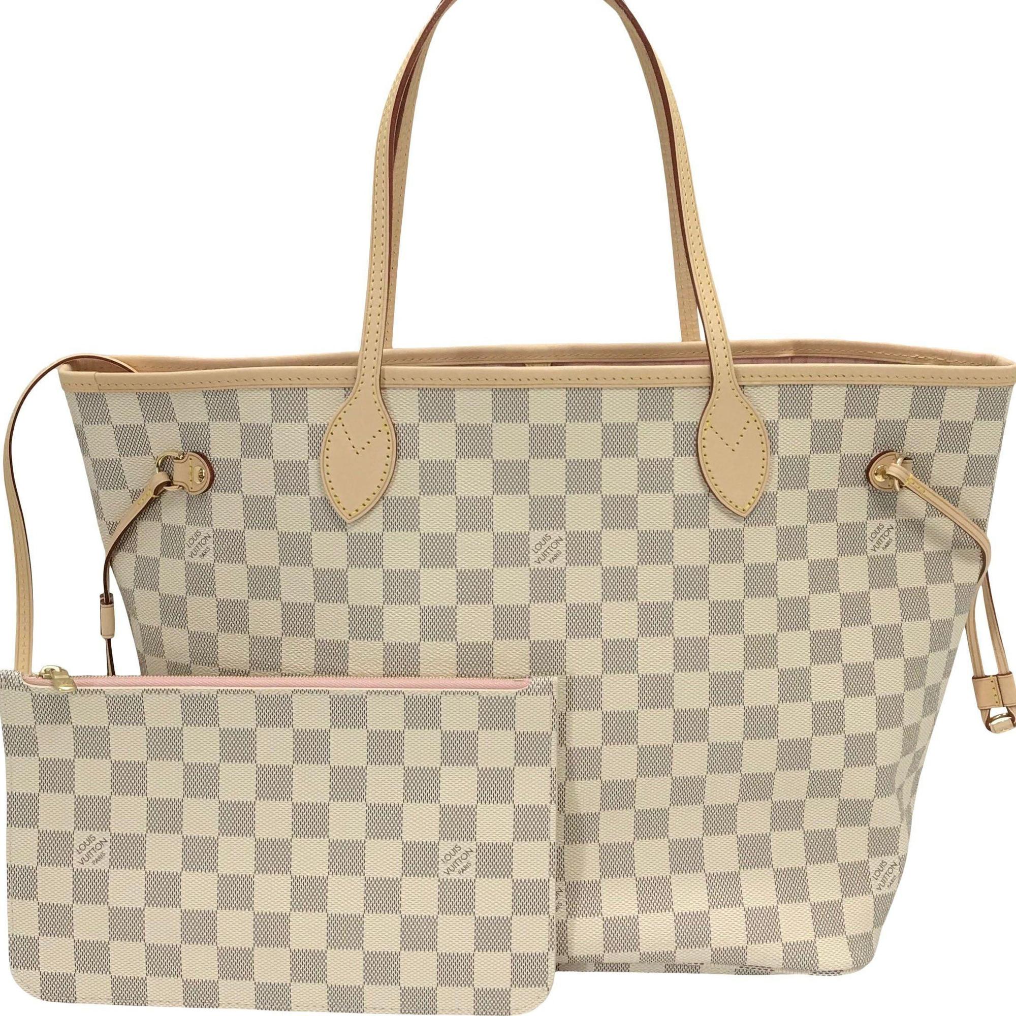 Louis Vuitton Damier Azur Neverfull MM with Pouch
