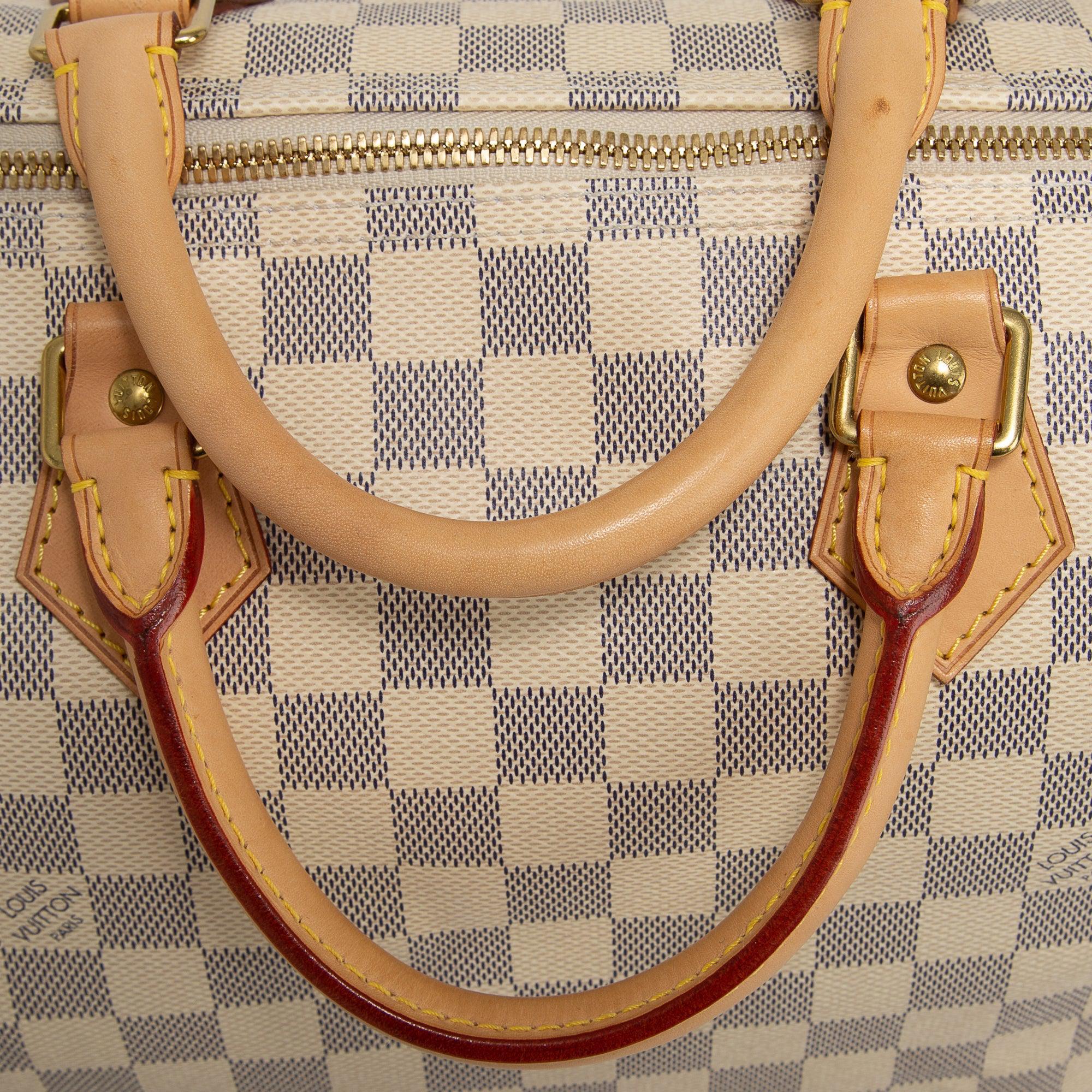 Louis Vuitton Damier Azur Speedy Bandouliere 35 w/ Box