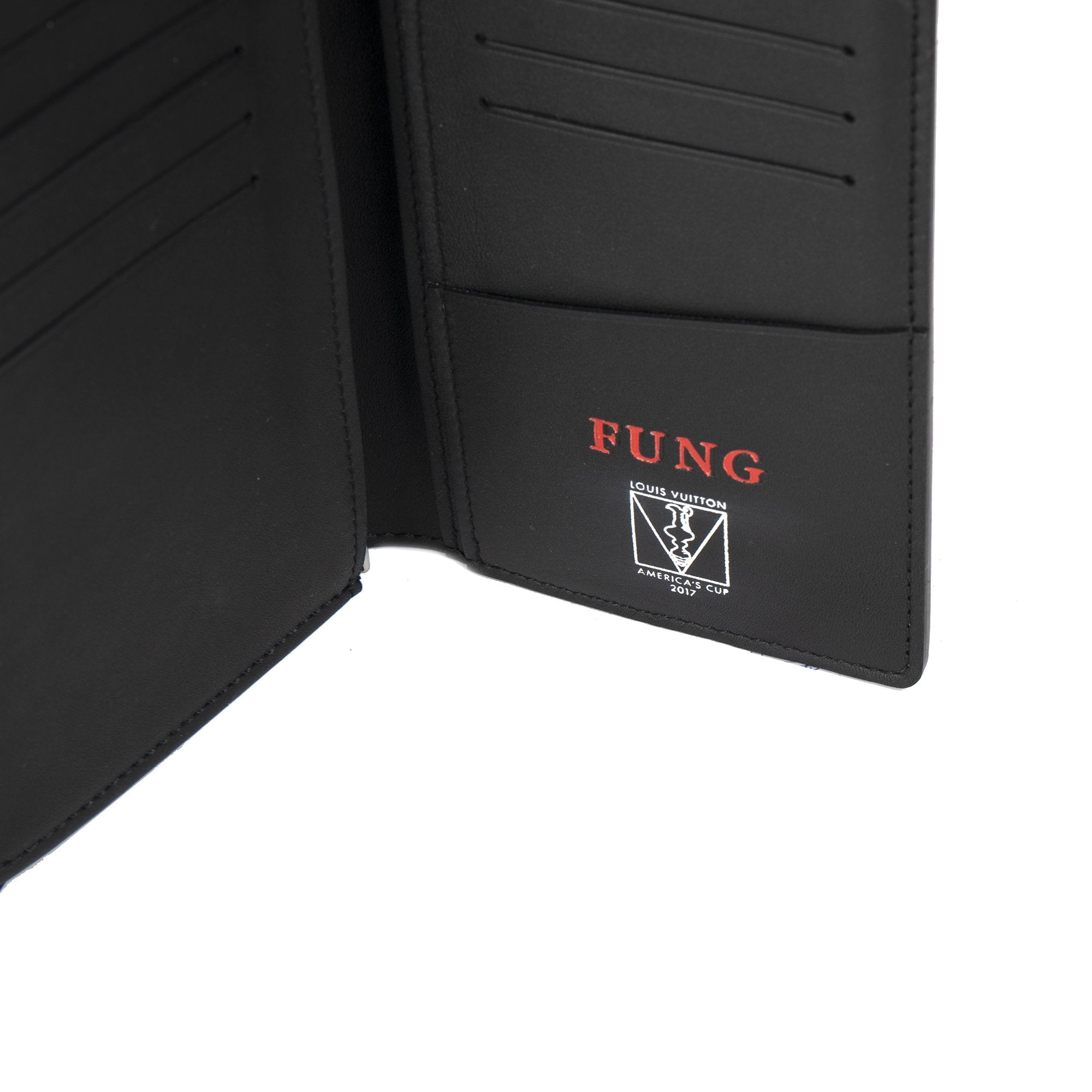 Louis Vuitton Damier Cobalt America's Cup Brazza Wallet w/ Box
