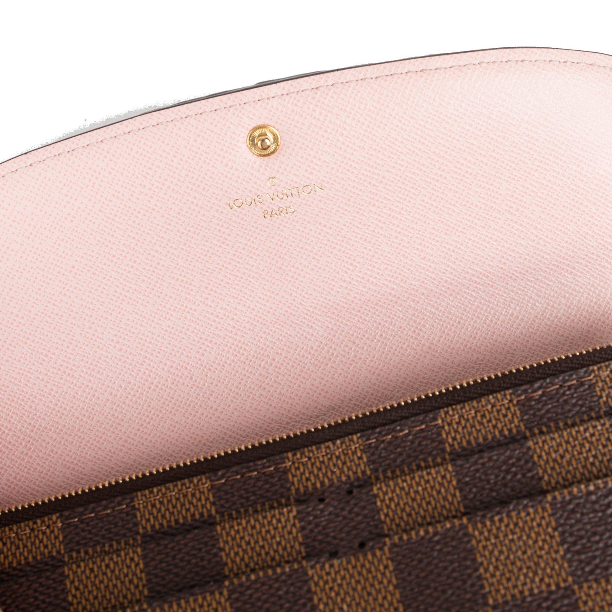 Louis Vuitton Damier Ebene Emilie Wallet w/ Box