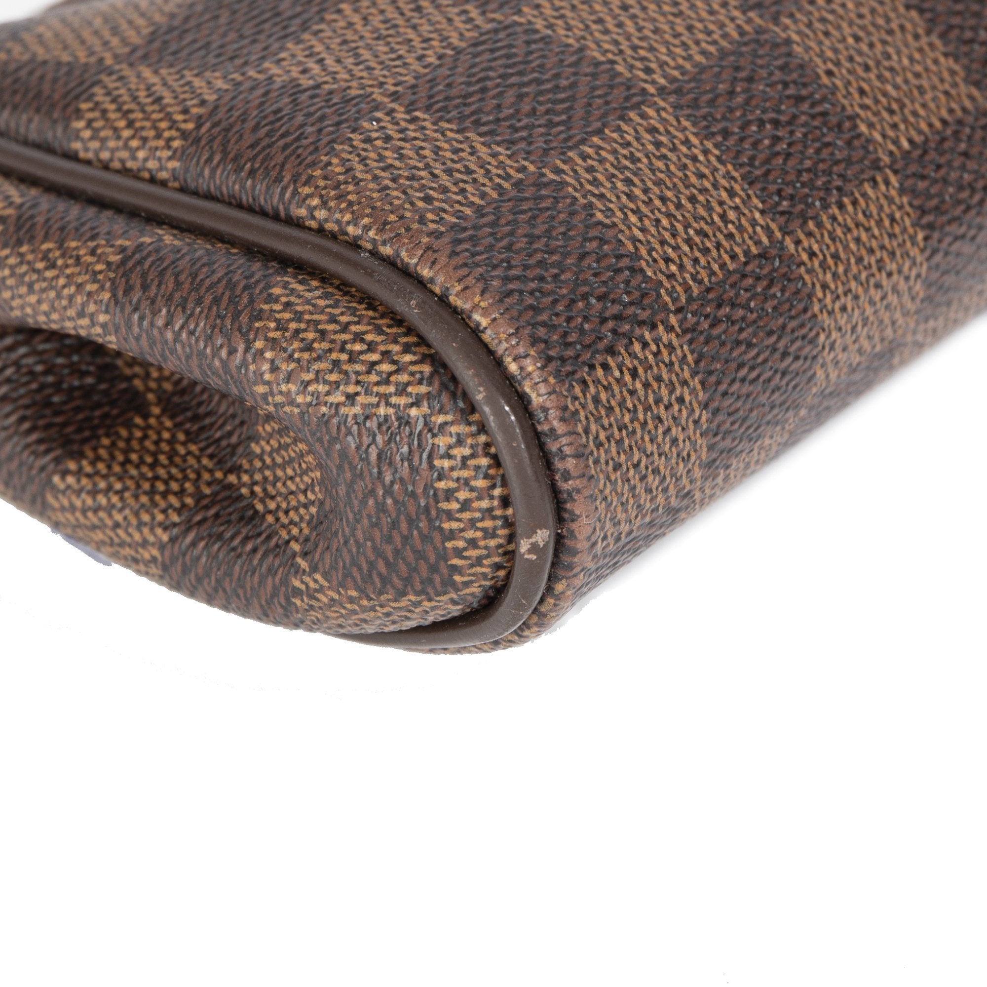 Louis Vuitton Damier Ebene Eva Clutch w/ Shoulder Strap