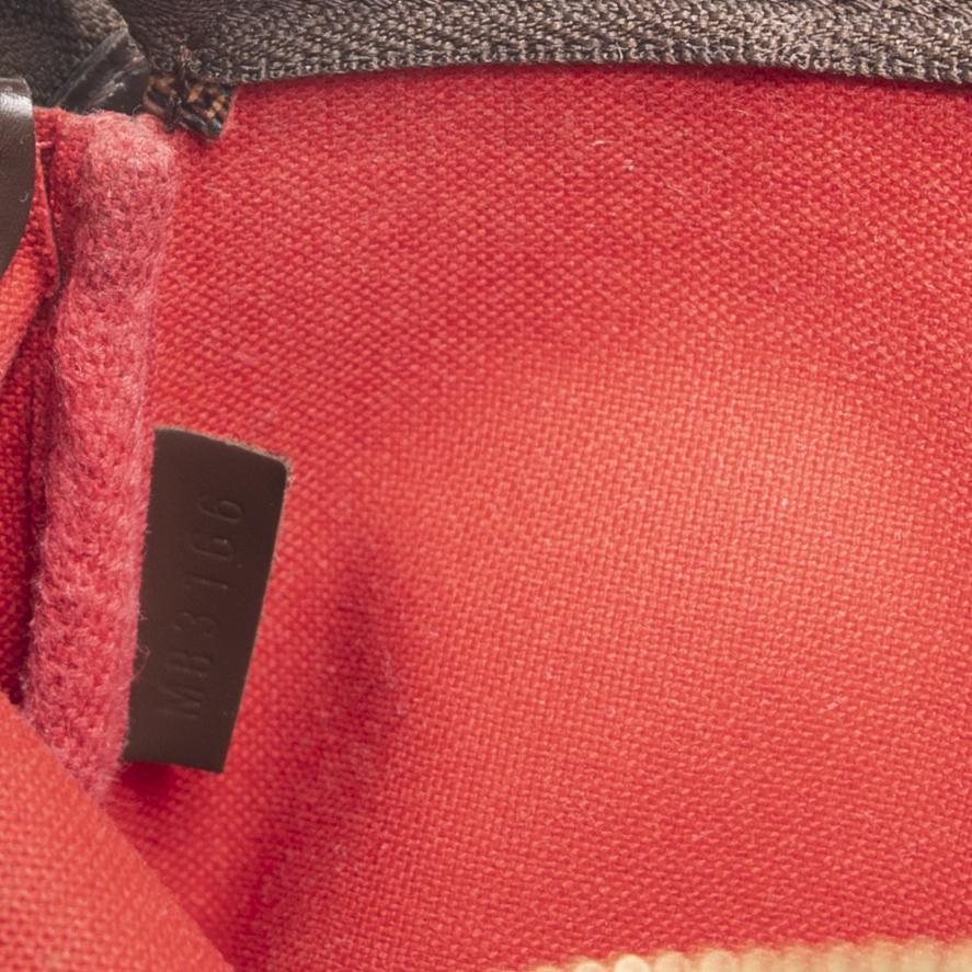 Louis Vuitton Damier Ebene Eva Clutch w/ Shoulder Strap