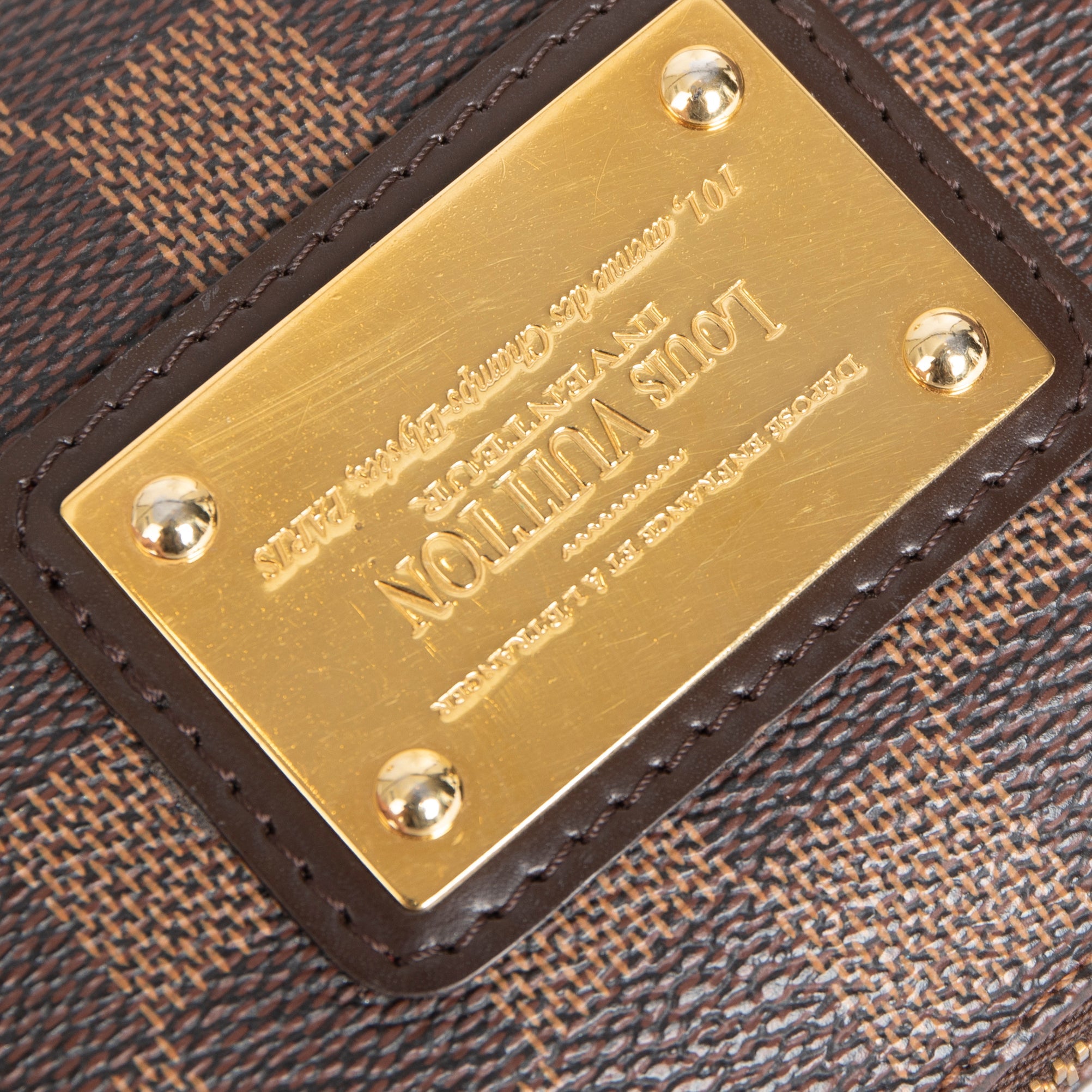 Louis Vuitton Damier Ebene Eva Clutch w/ Strap