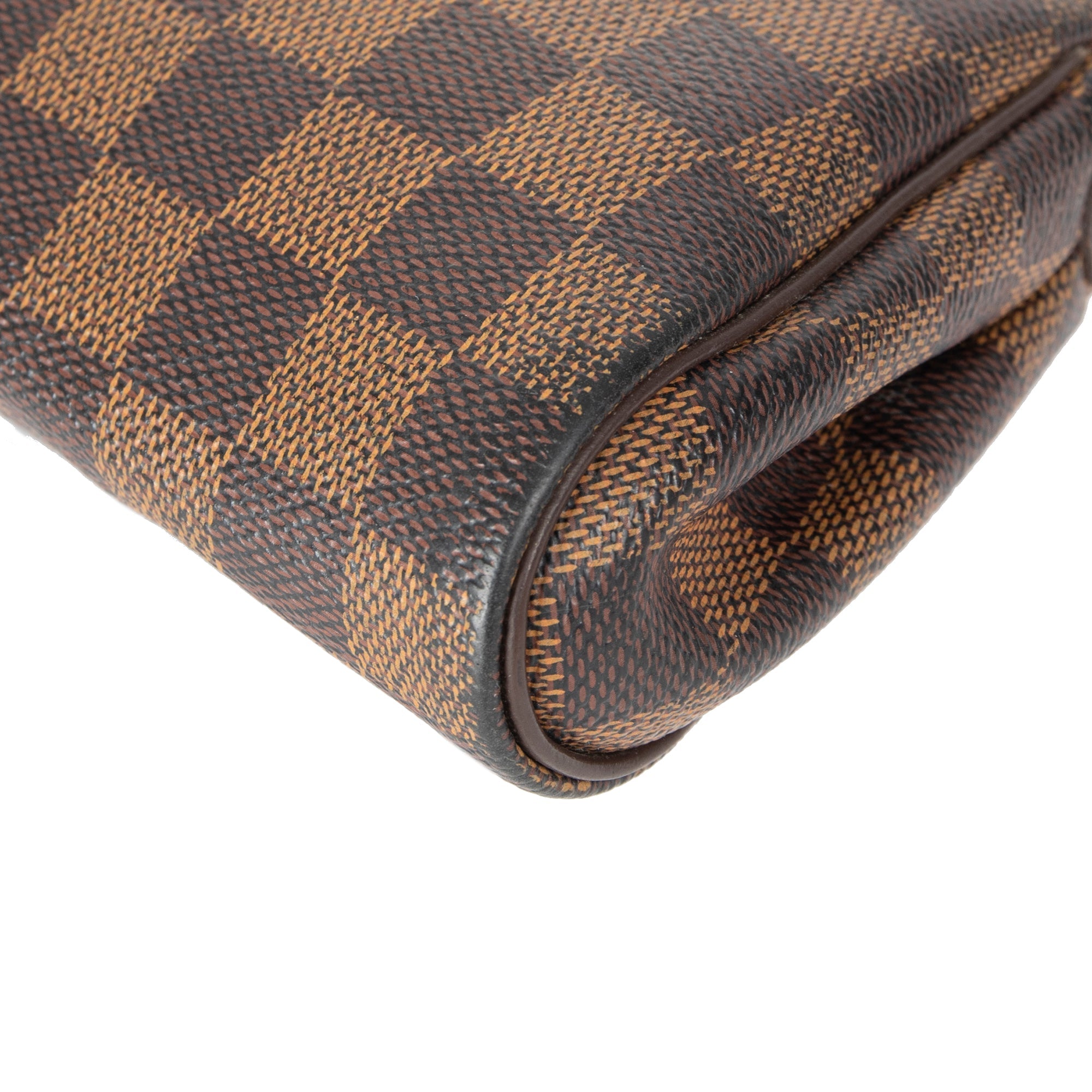 Louis Vuitton Damier Ebene Eva Clutch w/ Strap