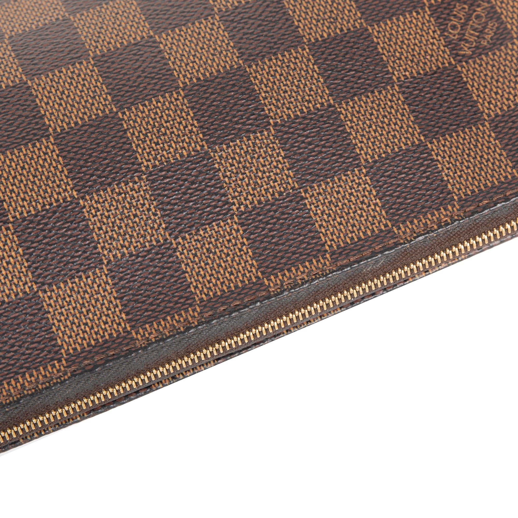 Louis Vuitton Damier Ebene Eva Clutch w/ Strap