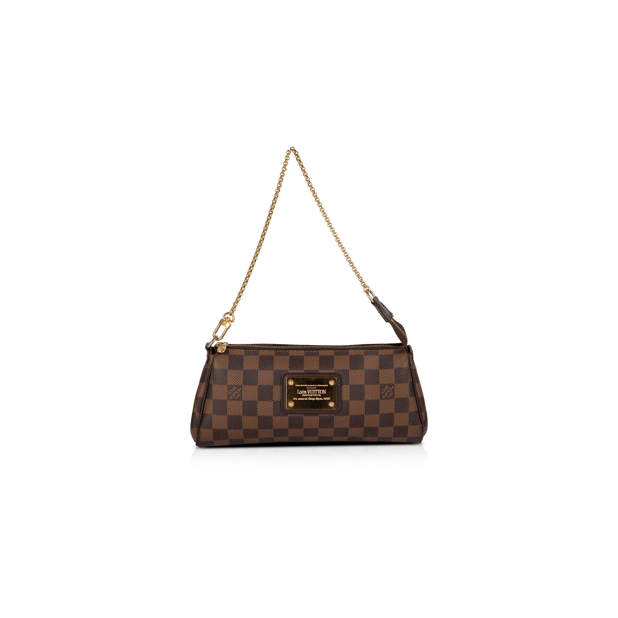 Louis Vuitton Damier Ebene Eva Clutch w/ Strap