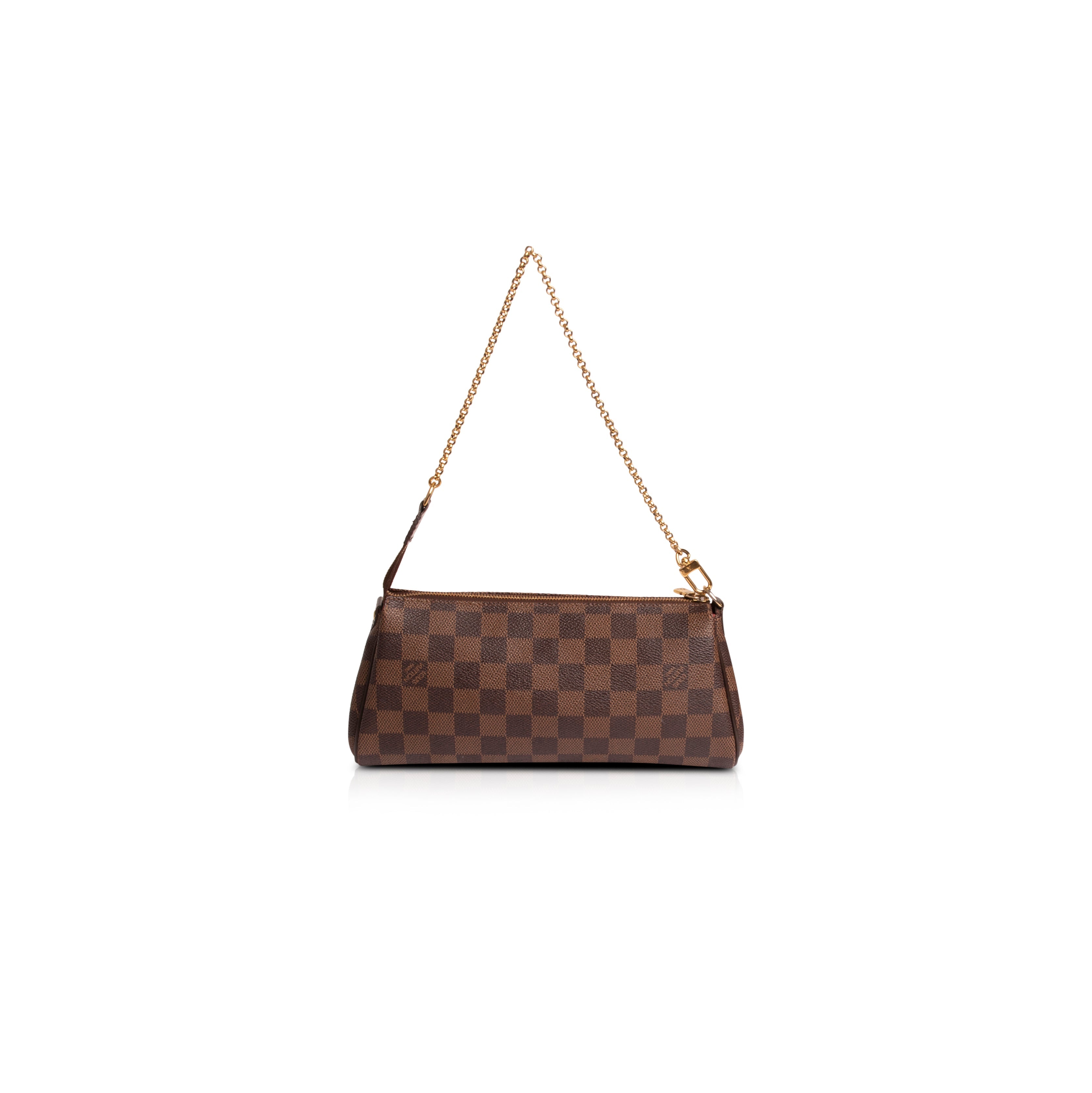 Louis Vuitton Damier Ebene Eva Clutch w/ Strap