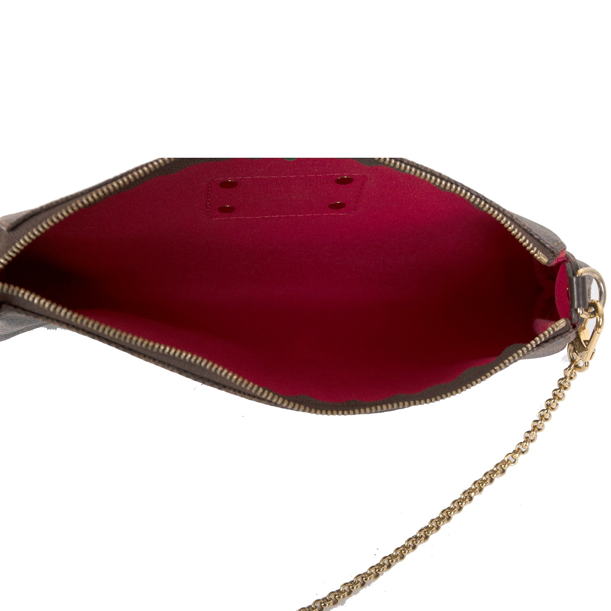 Louis Vuitton Damier Ebene Eva Clutch w/ Strap