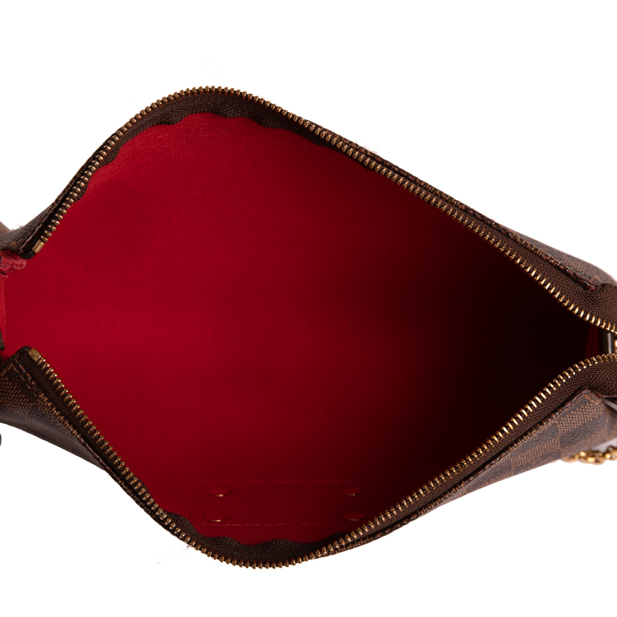 Louis Vuitton Damier Ebene Eva Clutch w/ Strap